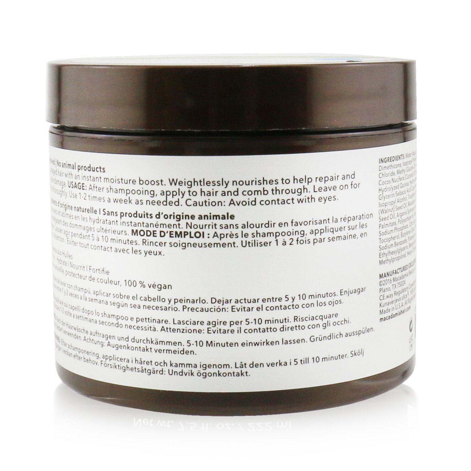 Macadamia Natural Oil Professional Weightless Repair Masque (Baby Fine to Fine Textures) 222ml/7.5oz