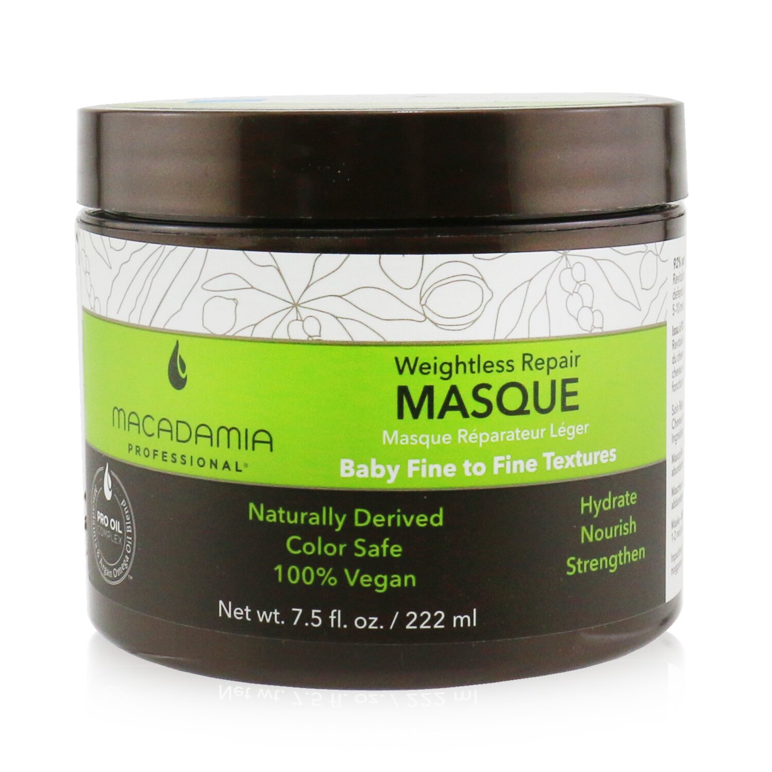 Macadamia Natural Oil Professional Weightless Repair Masque (Baby Fine to Fine Textures) 222ml/7.5oz