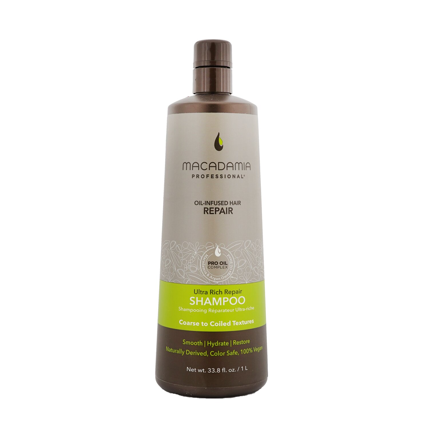 Macadamia Natural Oil Professional Ultra Rich Repair Shampoo (Coarse to Coiled Textures) 1000ml/33.8oz