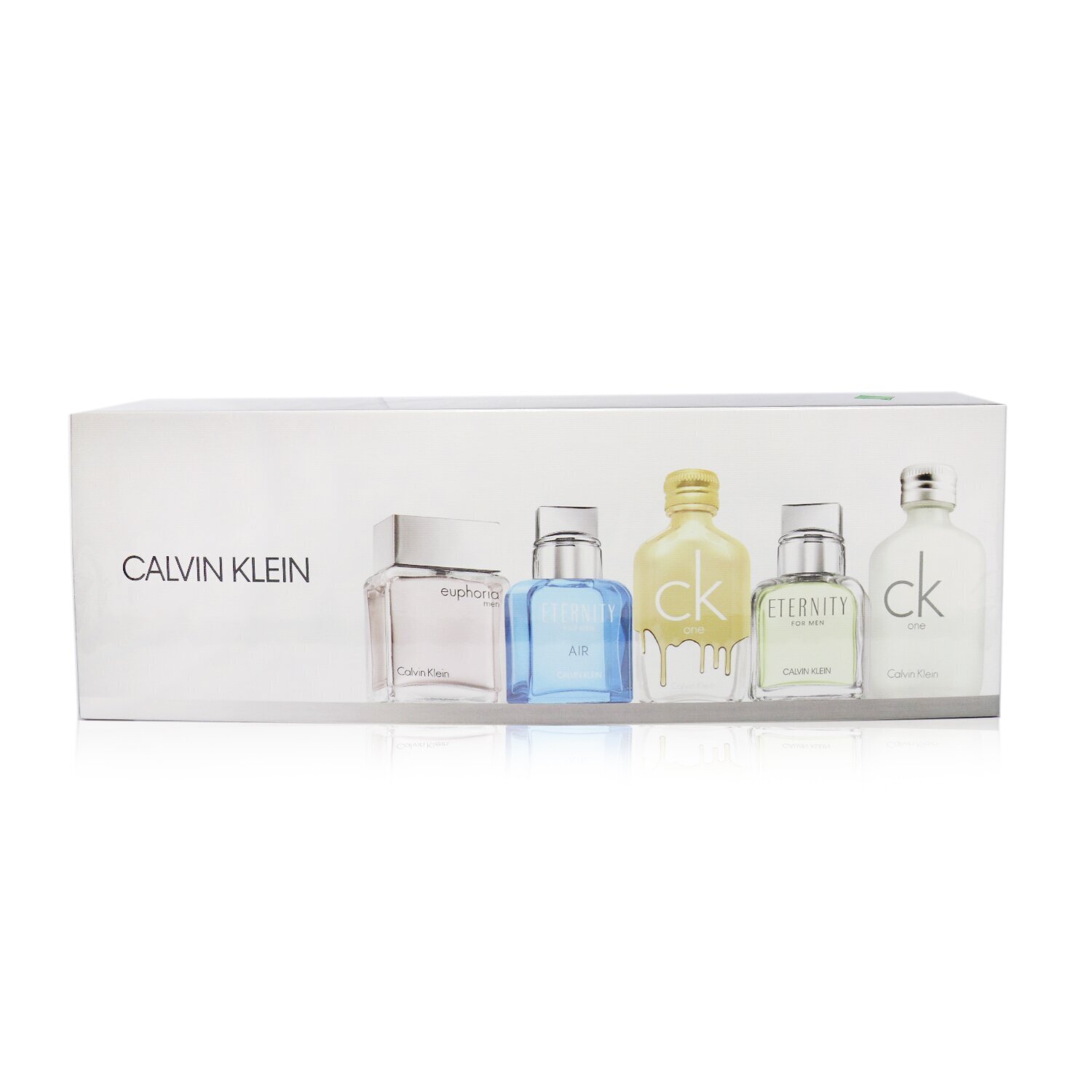 Calvin Klein Miniature Coffret: CK One Edt 10ml + Eternity Edt 10ml +CK One Gold Edt 10ml+Eternity Air Edt 10ml+ Euphoria Men EDT 10ml 5x10ml/0.33oz