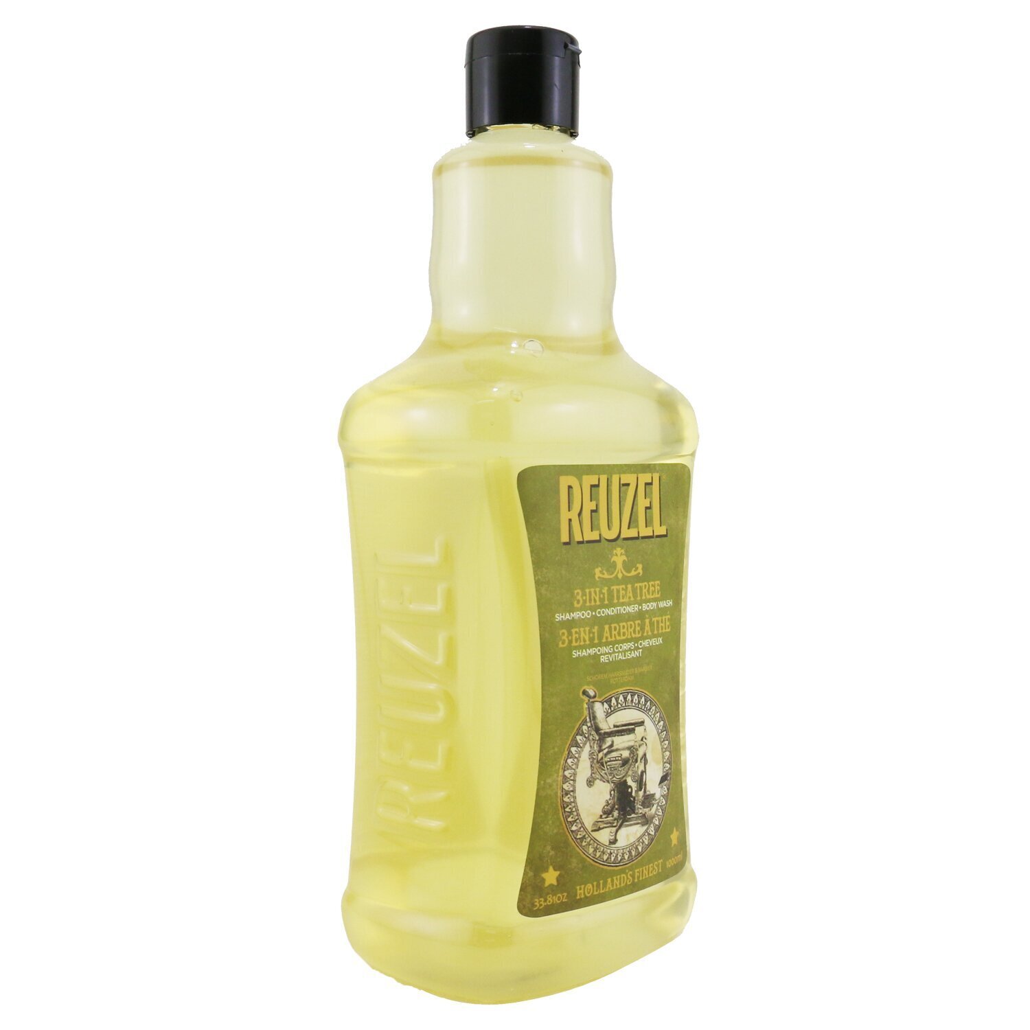 Reuzel 3-в-1 Шампунь, Кондиционер и Гель для Душа с Чайным Деревом 1000ml/33.81oz
