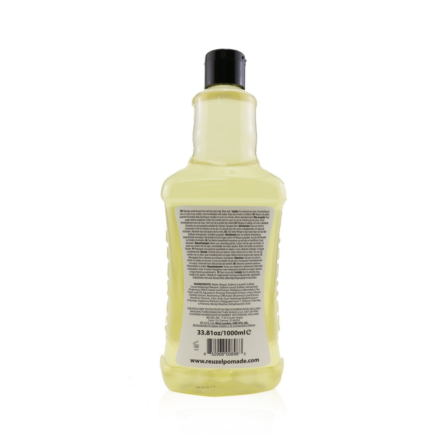 Reuzel 3-в-1 Шампунь, Кондиционер и Гель для Душа с Чайным Деревом 1000ml/33.81oz