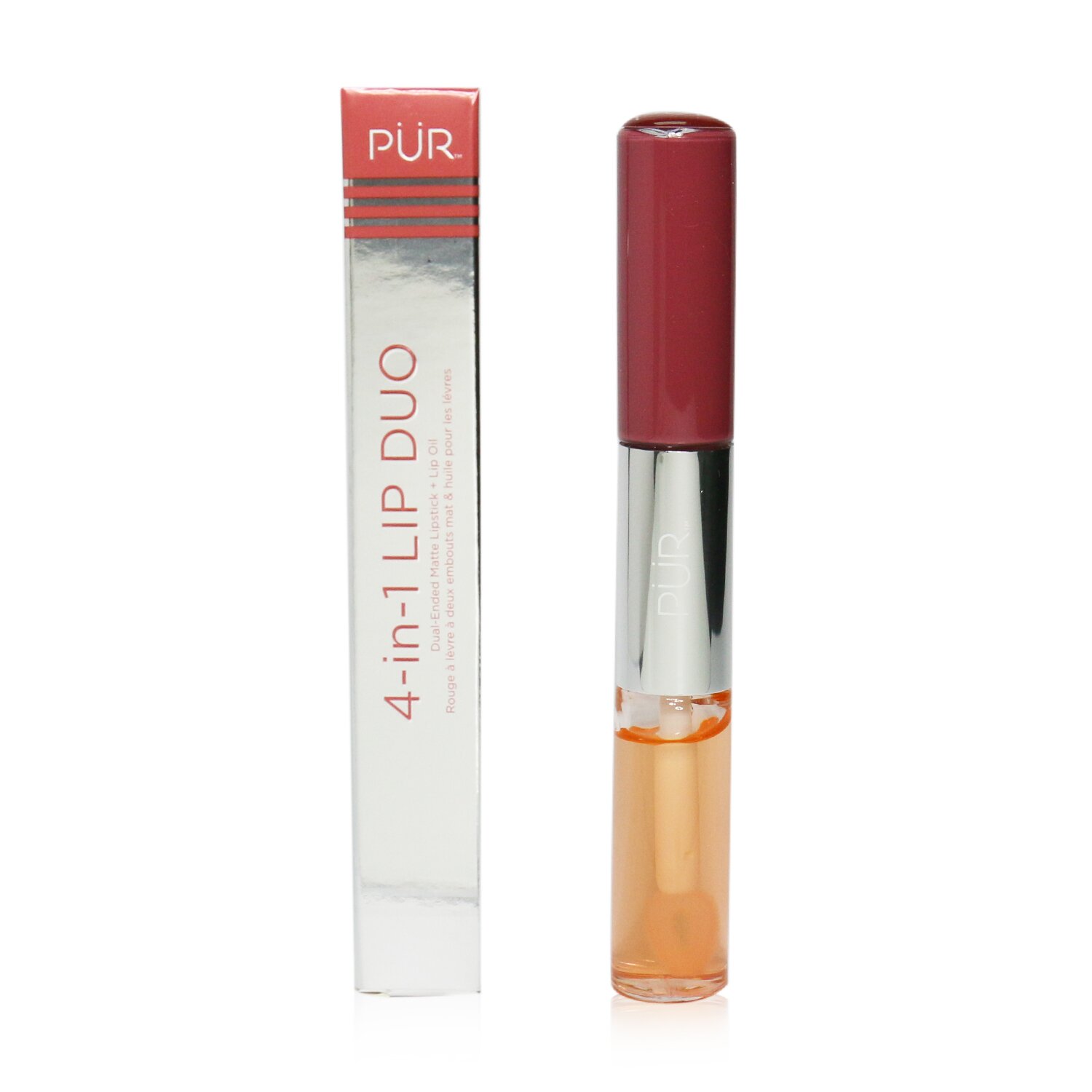 PUR (PurMinerals) 4 in 1 Lip Duo (Dual Ended Matte Lipstick + Lip Oil) 8.7ml/0.3oz