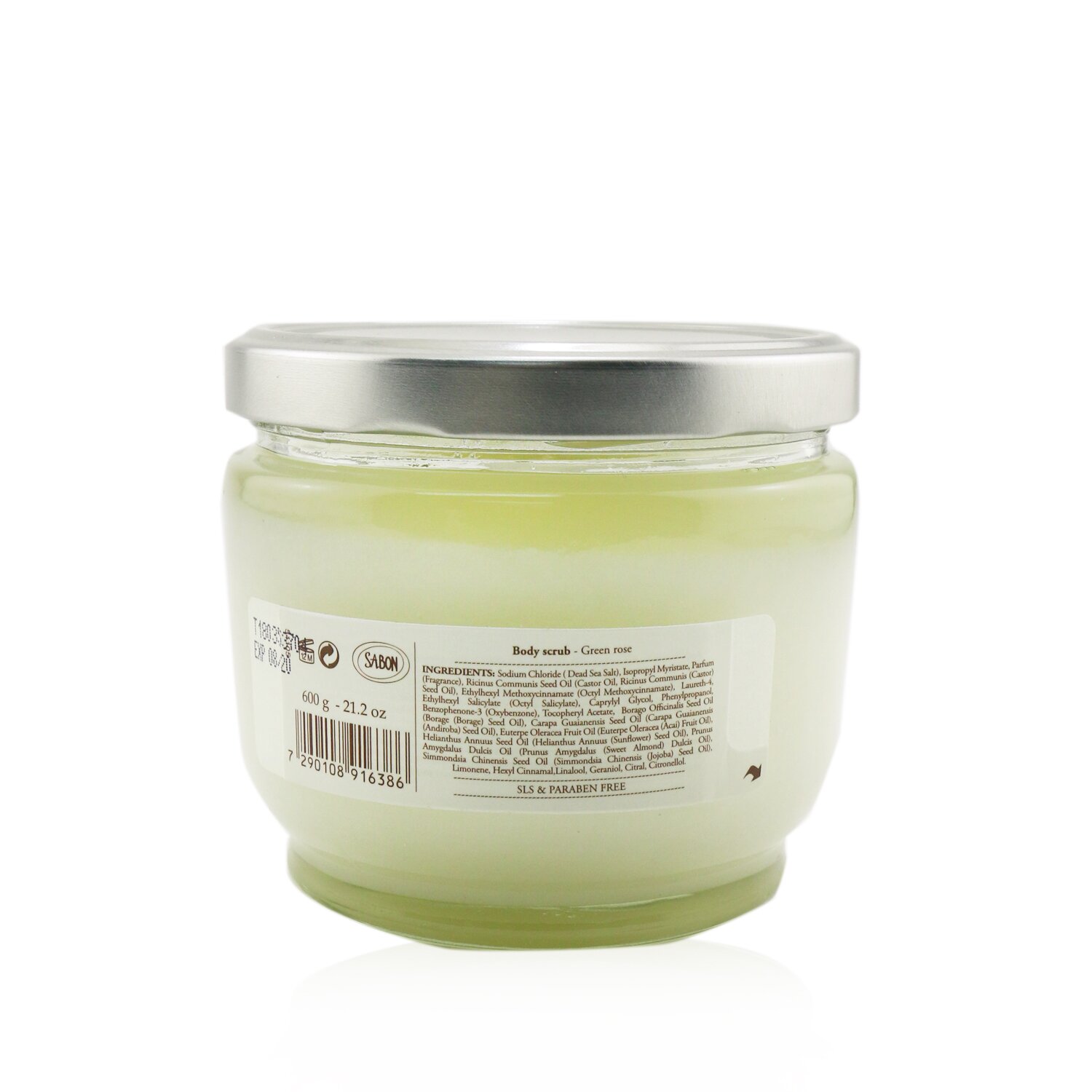 Sabon Body Scrub - Green Rose (Exp. Date 08/2020) 600g/21.2oz