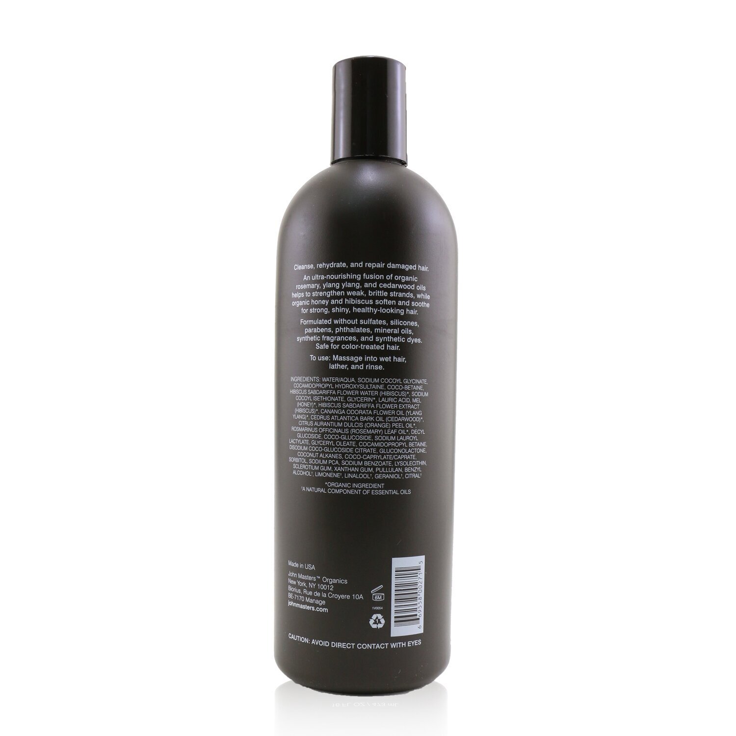 John Masters Organics Repair Shampoo For Damaged Hair with Honey & Hibiscus 473ml/16oz