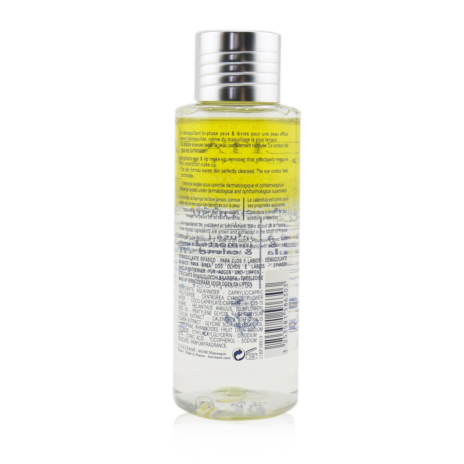 L'Occitane Make-Up Remover For Eyes & Lips Bi-Phasic (For All Skin Types, Even Sensitive) 100ml/3.3oz