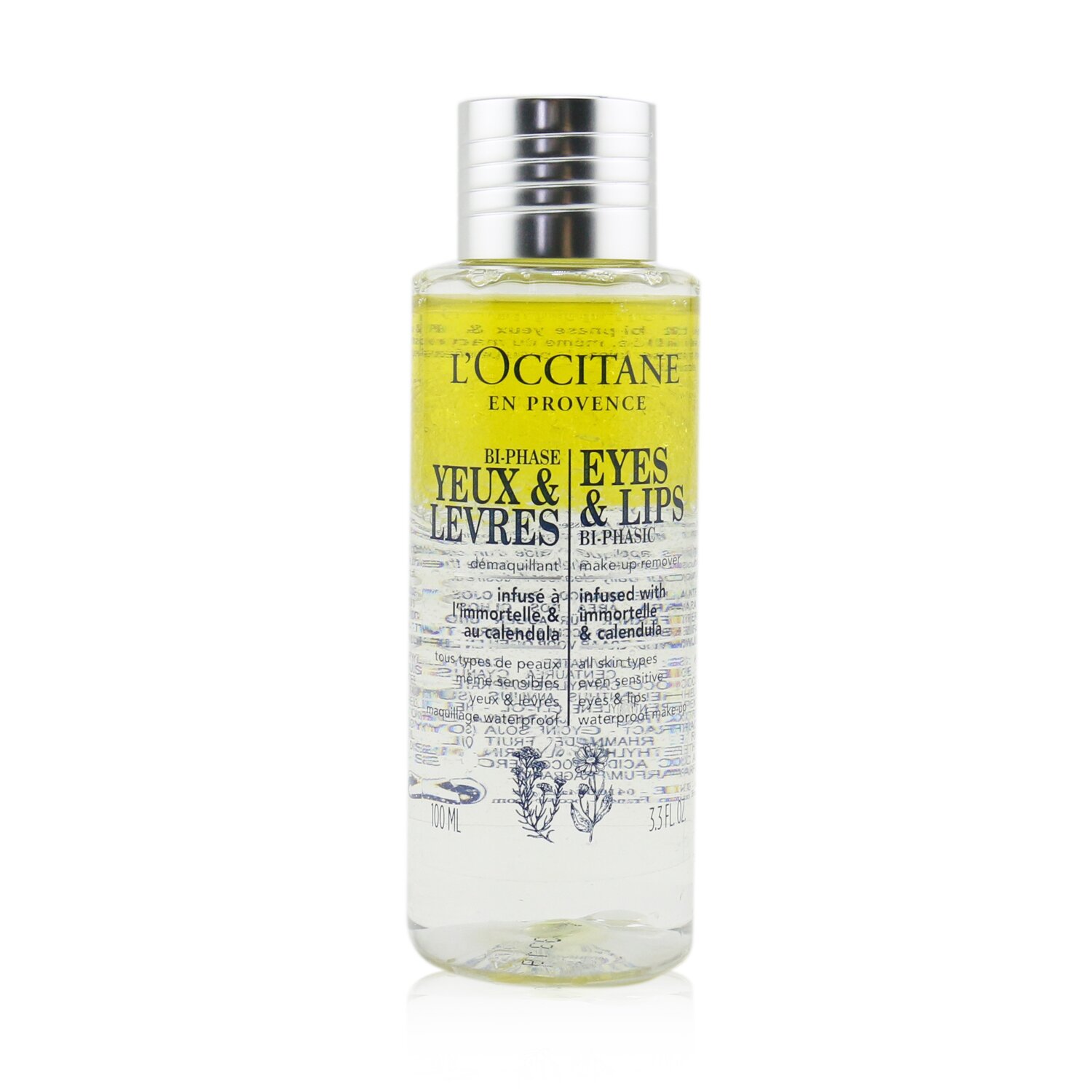 L'Occitane Make-Up Remover For Eyes & Lips Bi-Phasic (For All Skin Types, Even Sensitive) 100ml/3.3oz