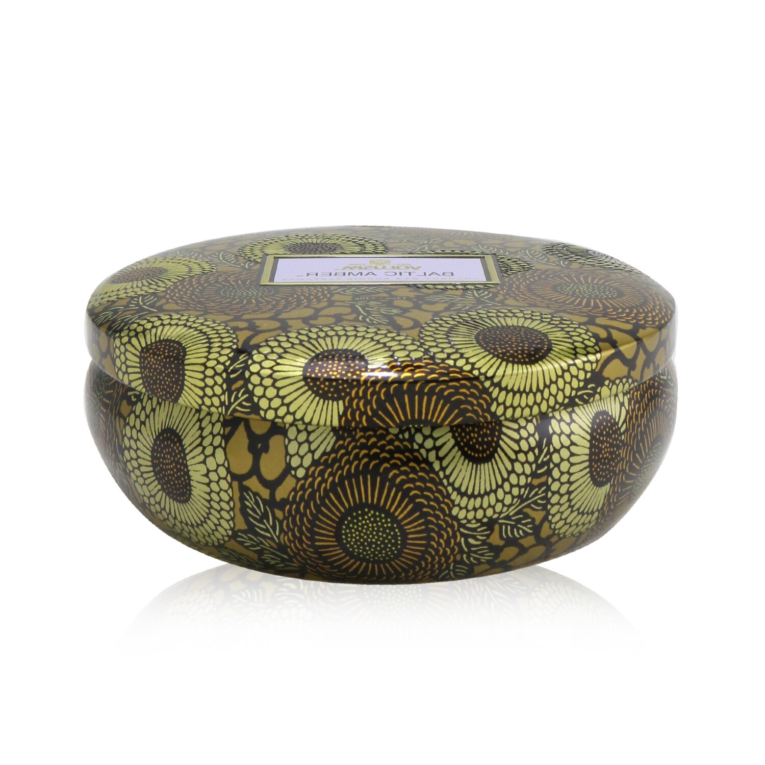 Voluspa 3 Wick Decorative Tin Candle - Baltic Amber 340g/12oz