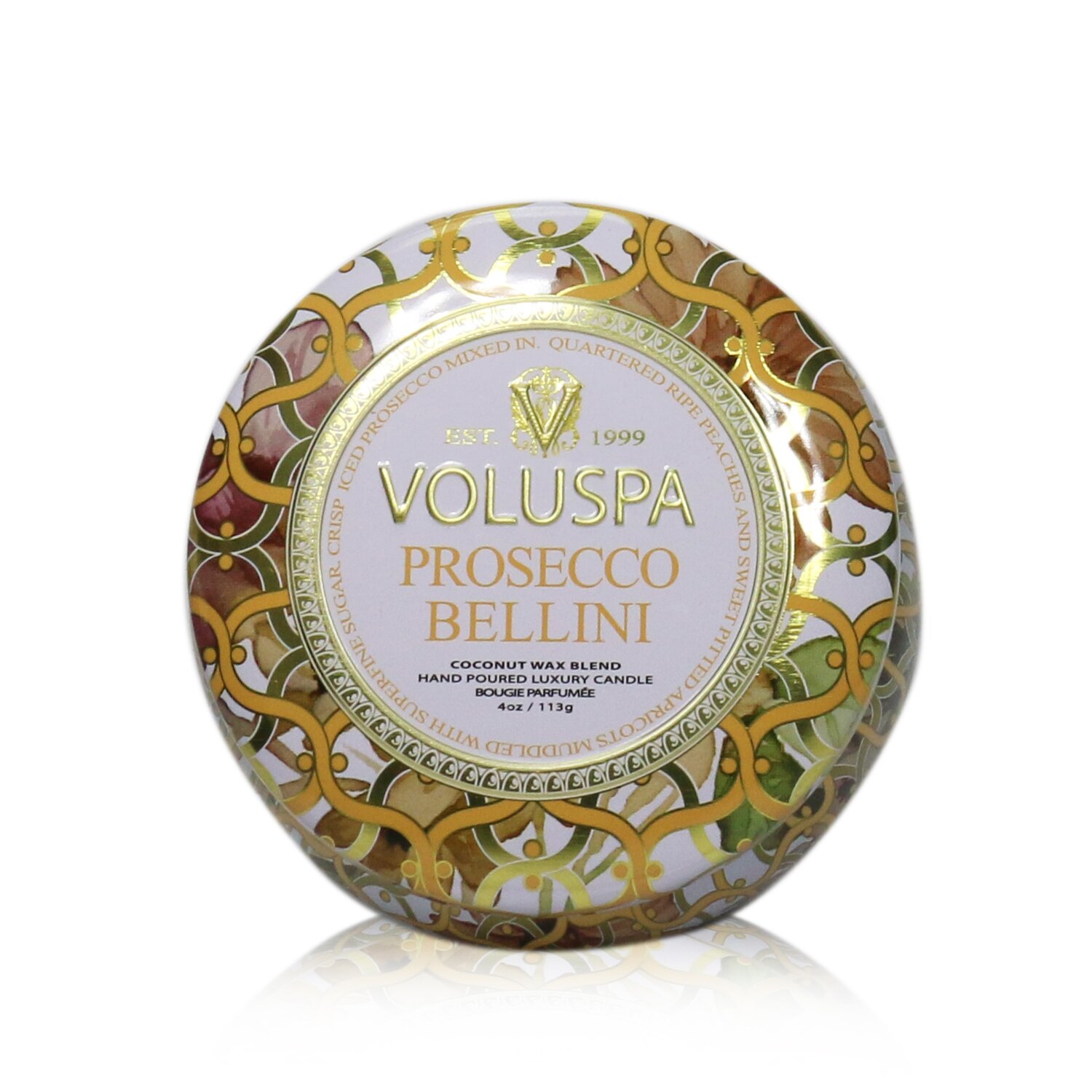Voluspa Petite Tin Candle - Prosecco Bellini 113g/4oz