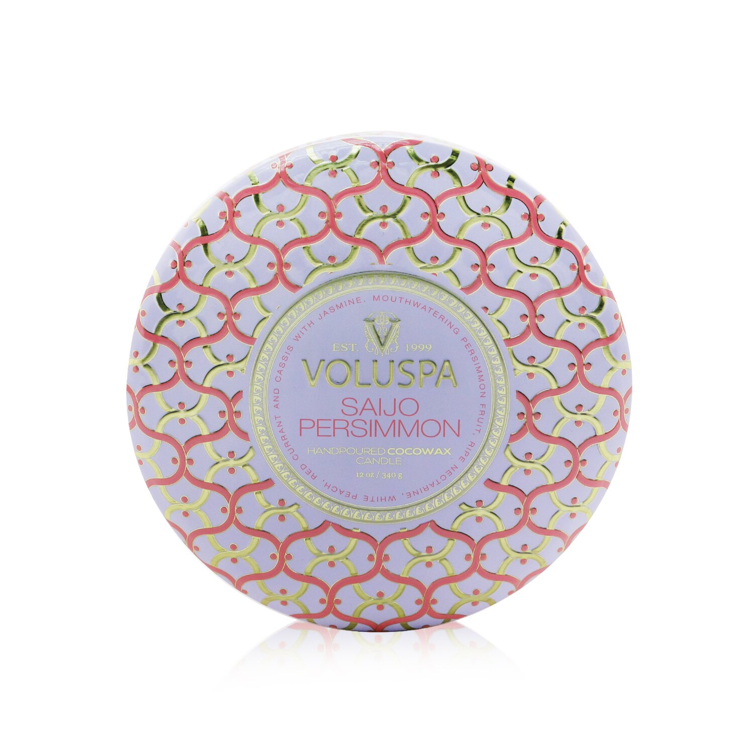 Voluspa 3 Wick Decorative Tin Vela - Saijo Persimmon 340g/12oz