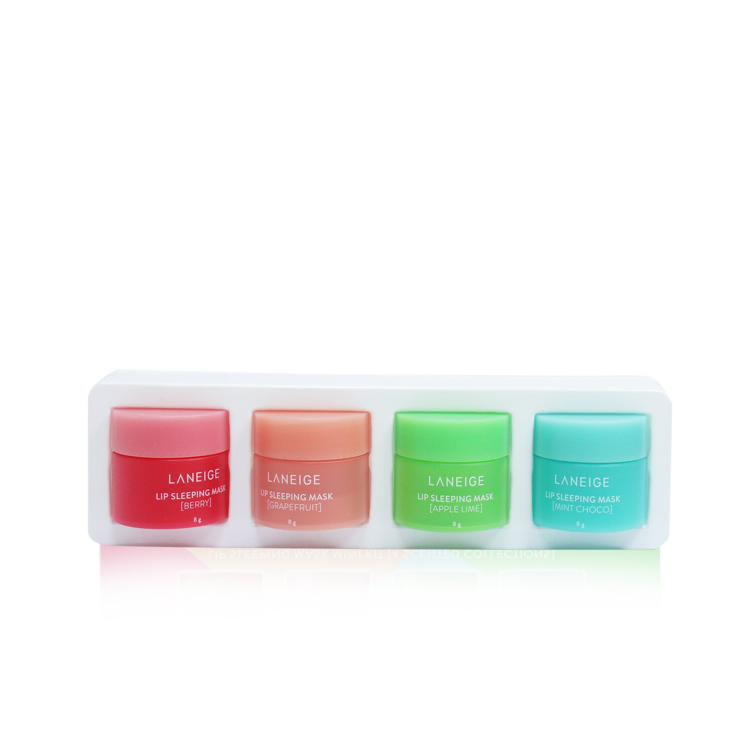 Laneige Lip Sleeping Mask Mini Kit (4 Scented Collections): Berry, Grapefruit, Apple Lime, Mint Choco 4pcs