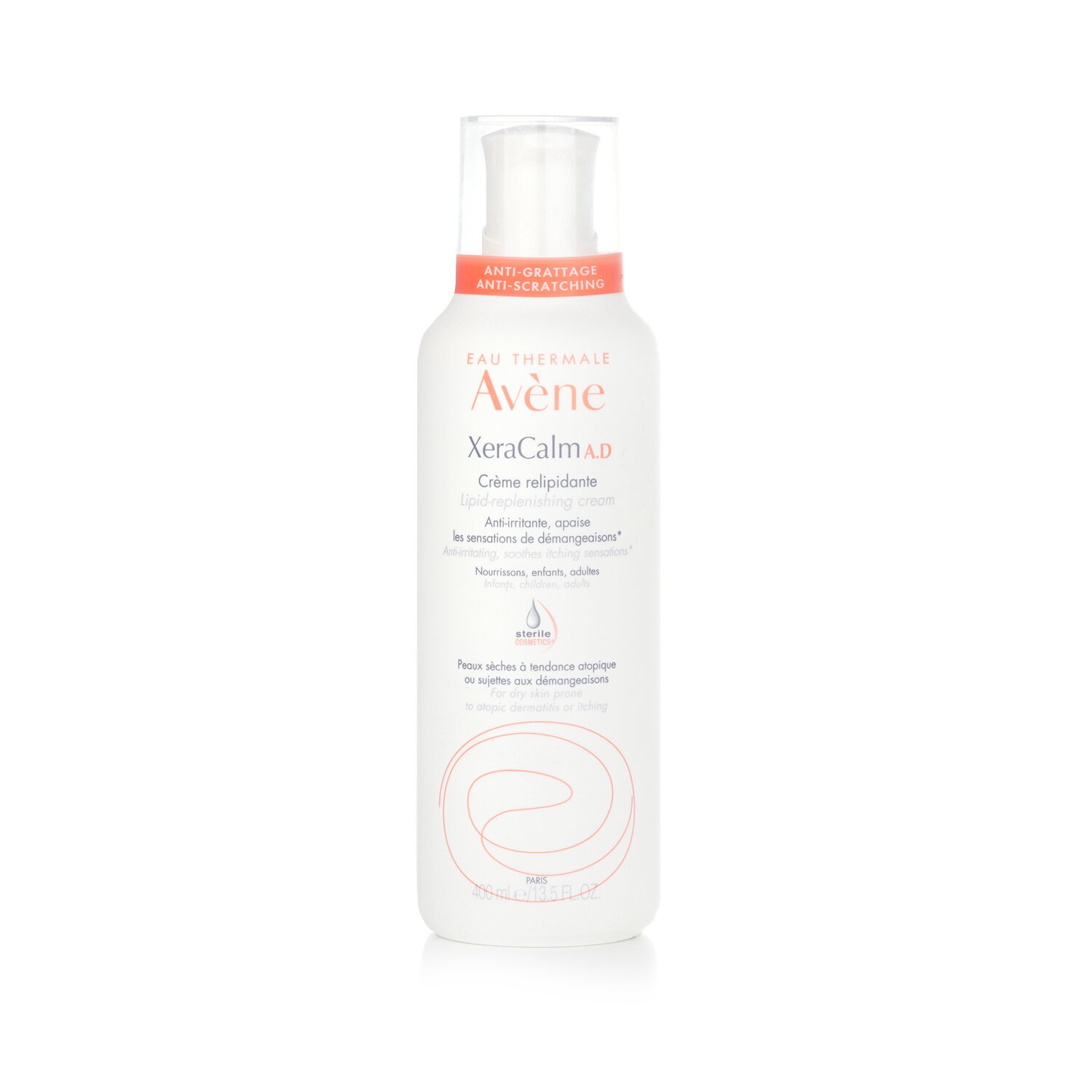 Avene XeraCalm AD Липидовъзстановяващ крем - за суха кожа, склонна към атопичен дерматит или сърбеж 400ml/13.5oz