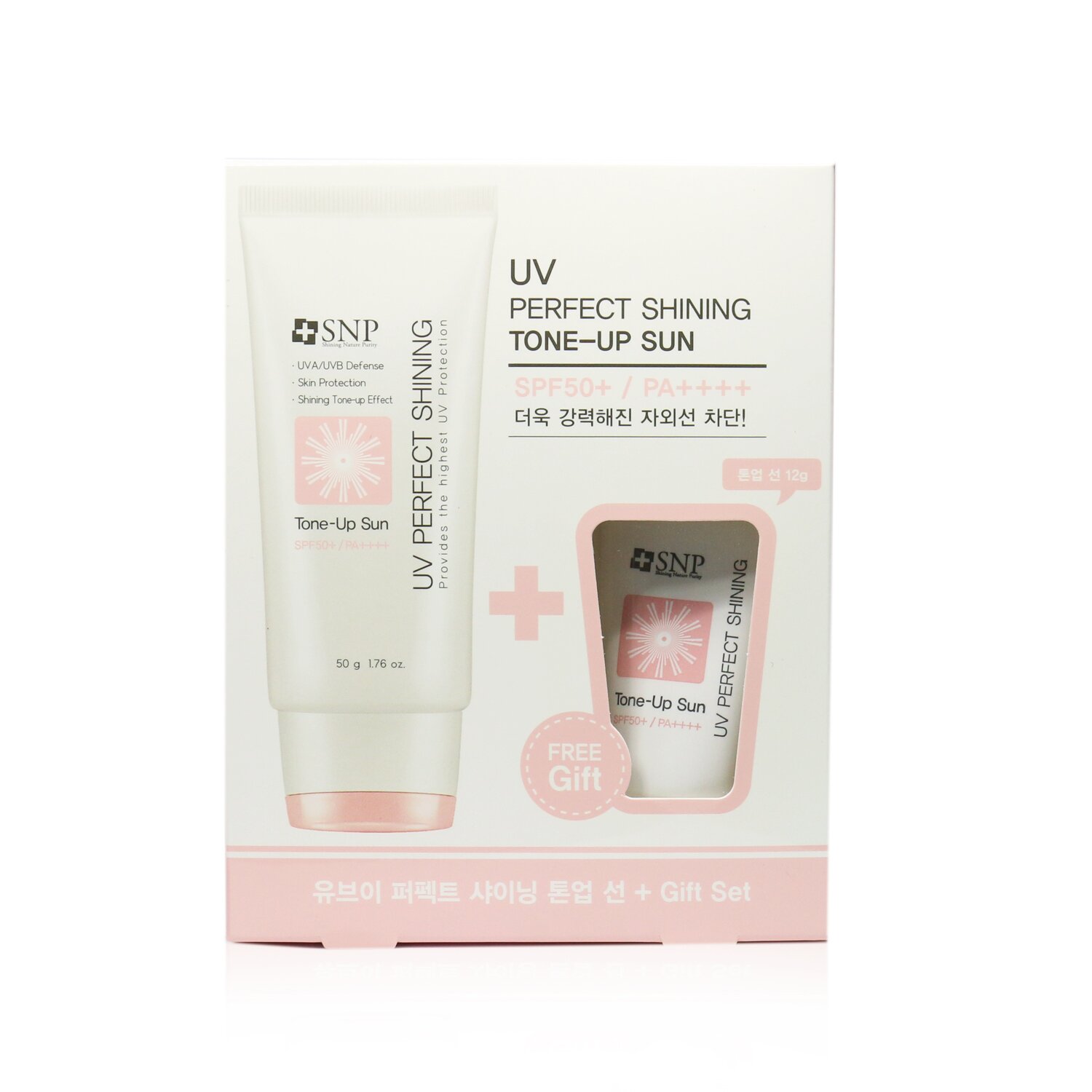  SNP UV Perfect Shining Tone-Up SPF 50+ Sun Cream (UVA/UVB Defense) (Exp. Date 07/202 50g/1.76oz