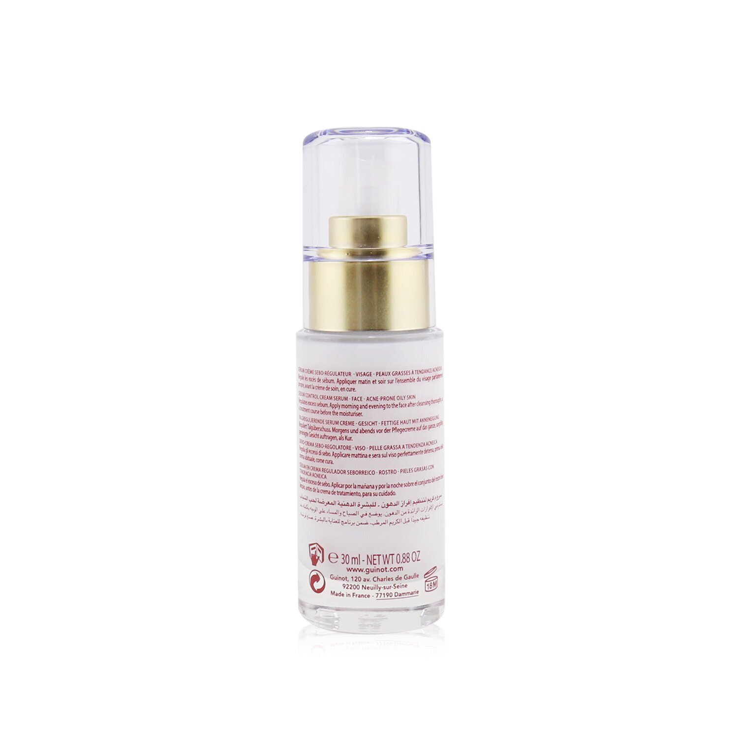 Guinot AcniLogic Cream Serum - Sebum Control Cream Serum For Face (For Acne-Prone Oily Skin) 30ml/0.88oz