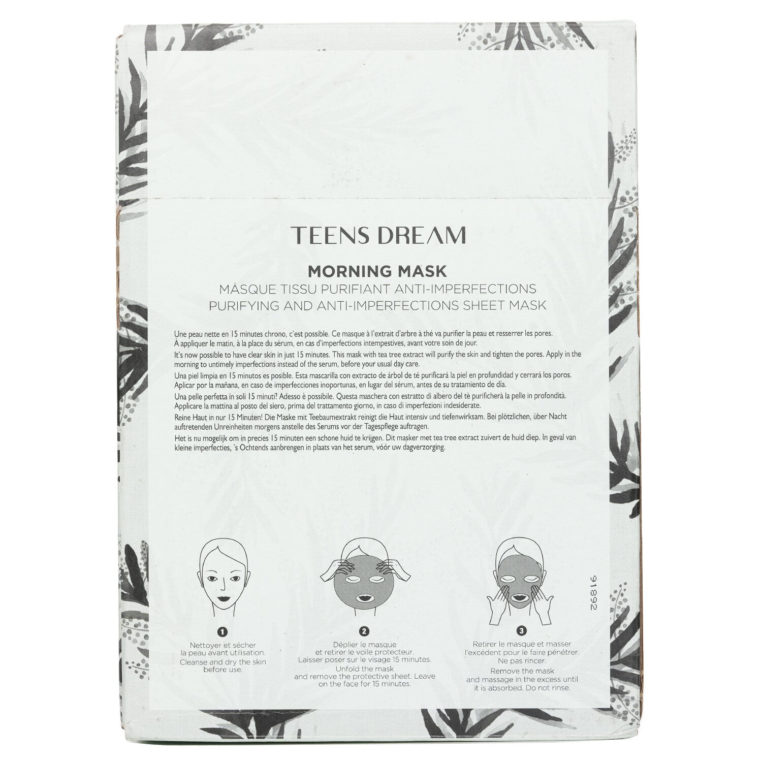 Payot Morning Mask (Teens Dream) - Purifying & Anti-Imperfections Sheet Mask 15pcs