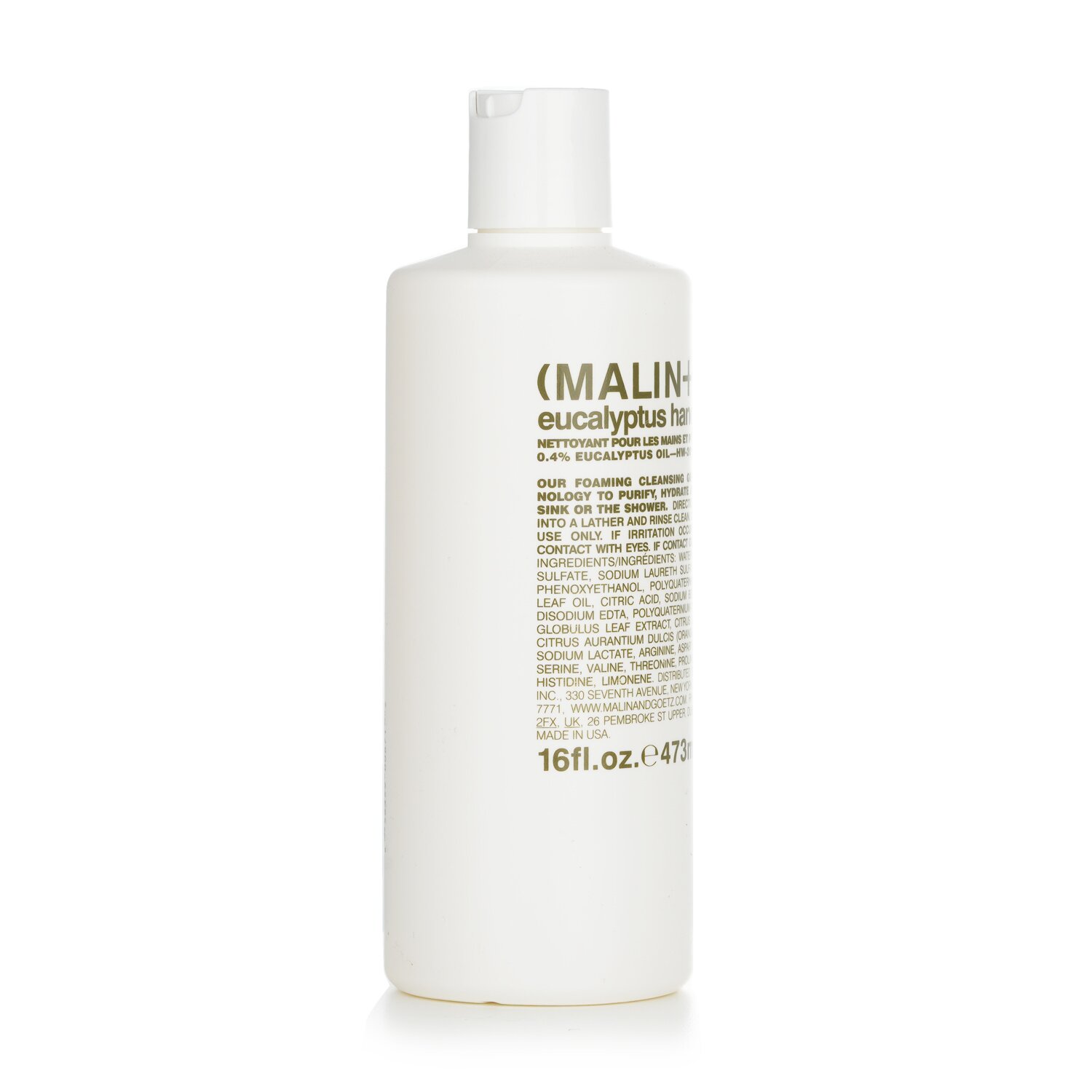MALIN+GOETZ Էվկալիպտ ձեռքի+մարմնի լվացում 473ml/16oz