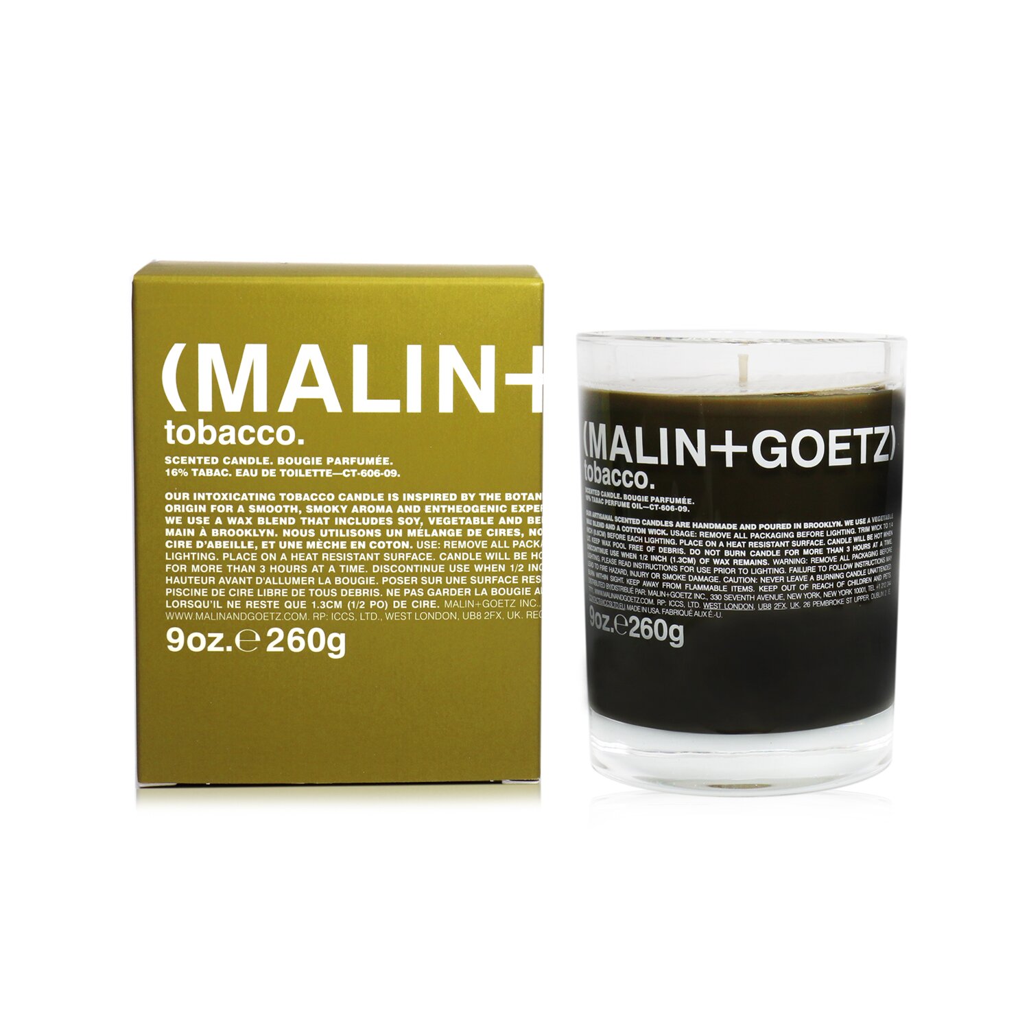 MALIN+GOETZ Scented Candle - Tobacco 260g/9oz