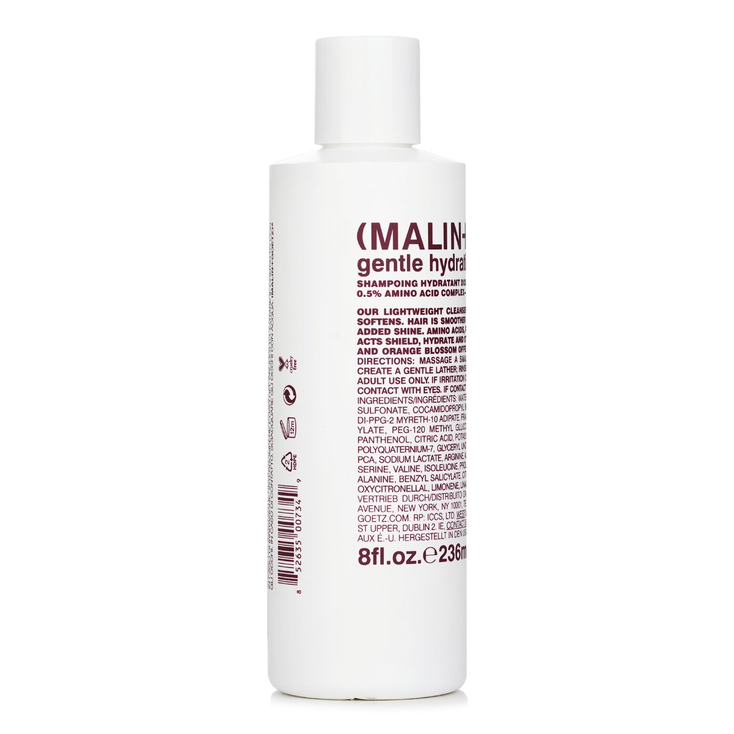MALIN+GOETZ Champú Hidratante Suave 236ml/8oz