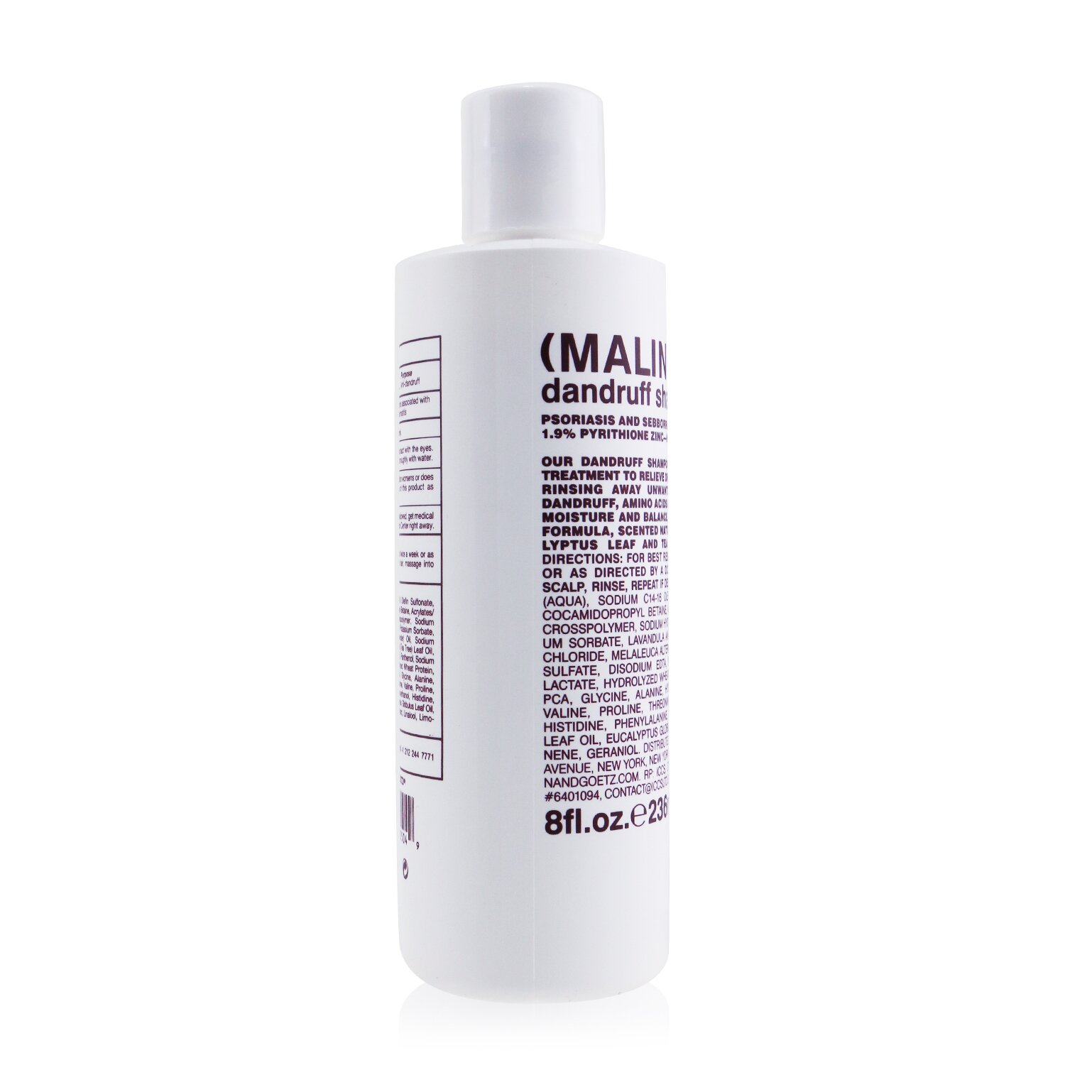 MALIN+GOETZ Dandruff Shampoo. 236ml/8oz