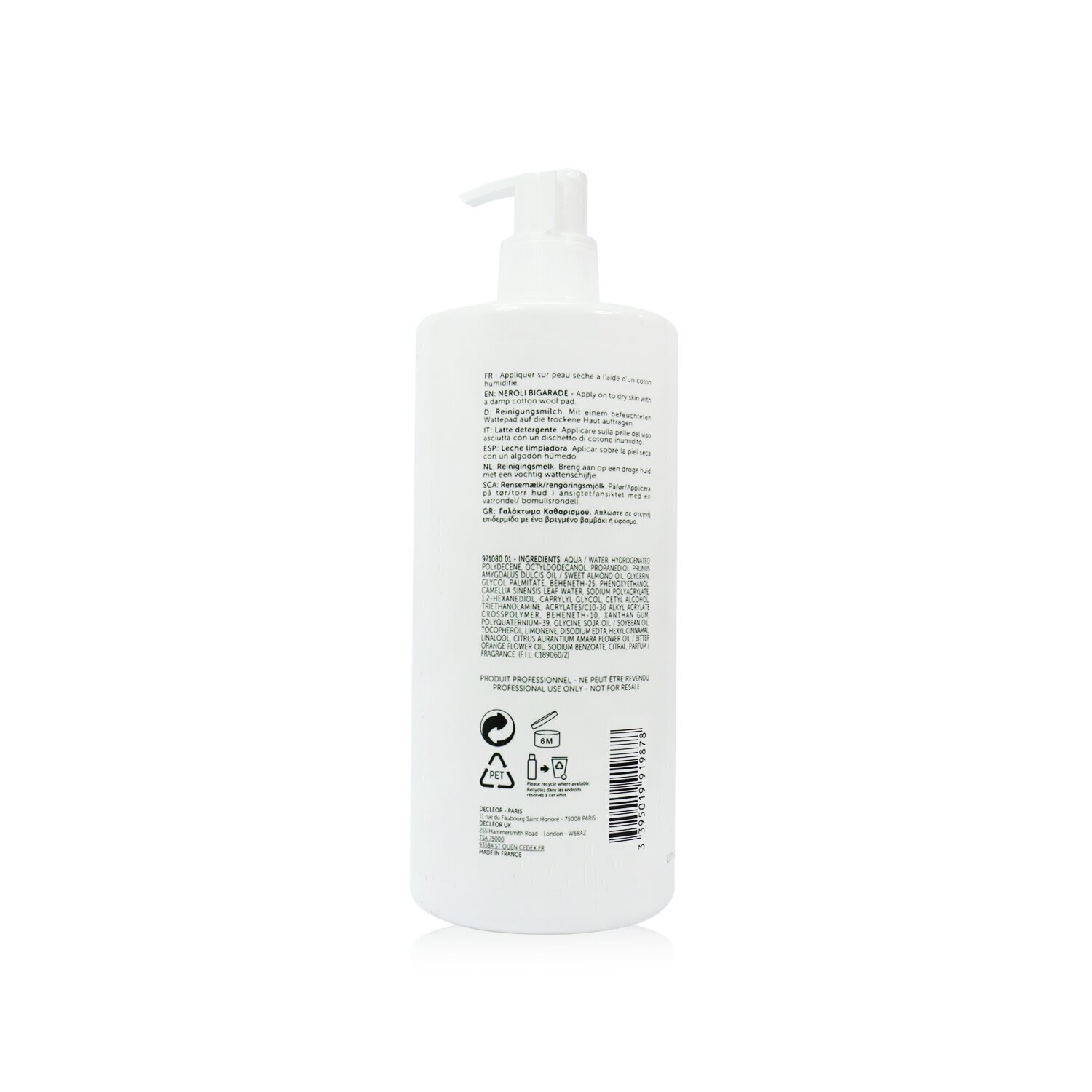 Decleor Neroli Bigarade Cleansing Milk (Salon Size) 750ml/25.3oz