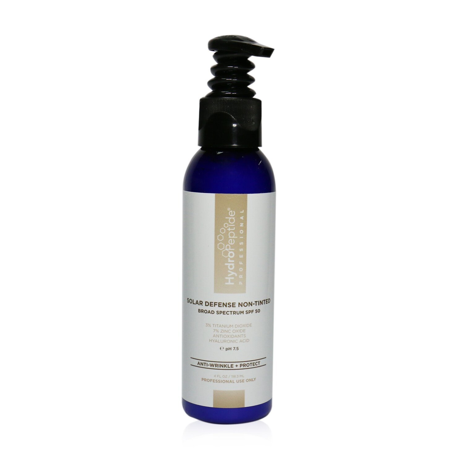 HydroPeptide Solar Defense Non-Tinted Broad Spectrum SPF 50 (Salon Size) 118ml/4oz
