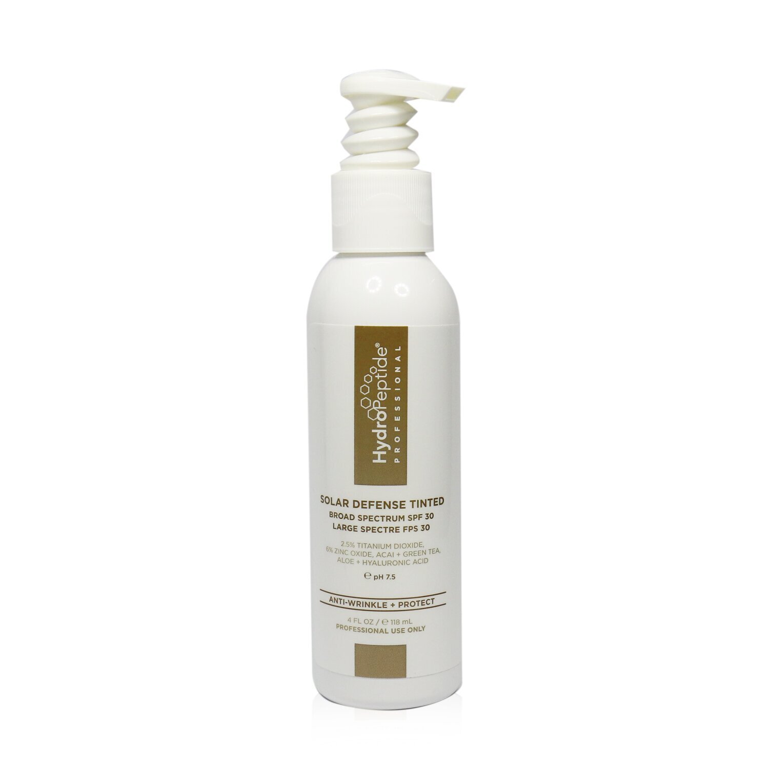 HydroPeptide Solar Defense Tinted Broad Spectrum SPF 30 (Salon Size) 118ml/4oz