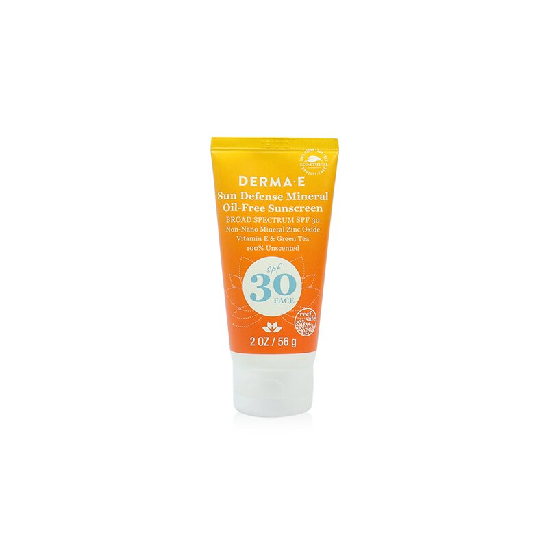 Derma E Sun Defense Mineral Oil-Free Sunscreen SPF 30 Face 56g/2oz