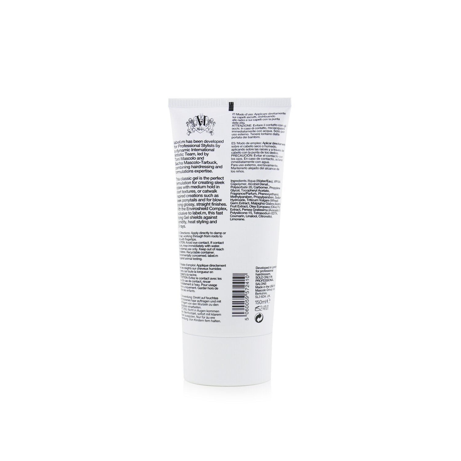 Label.M Gel (Long Lasting Medium Hold with Humidity Control) 150ml/5oz