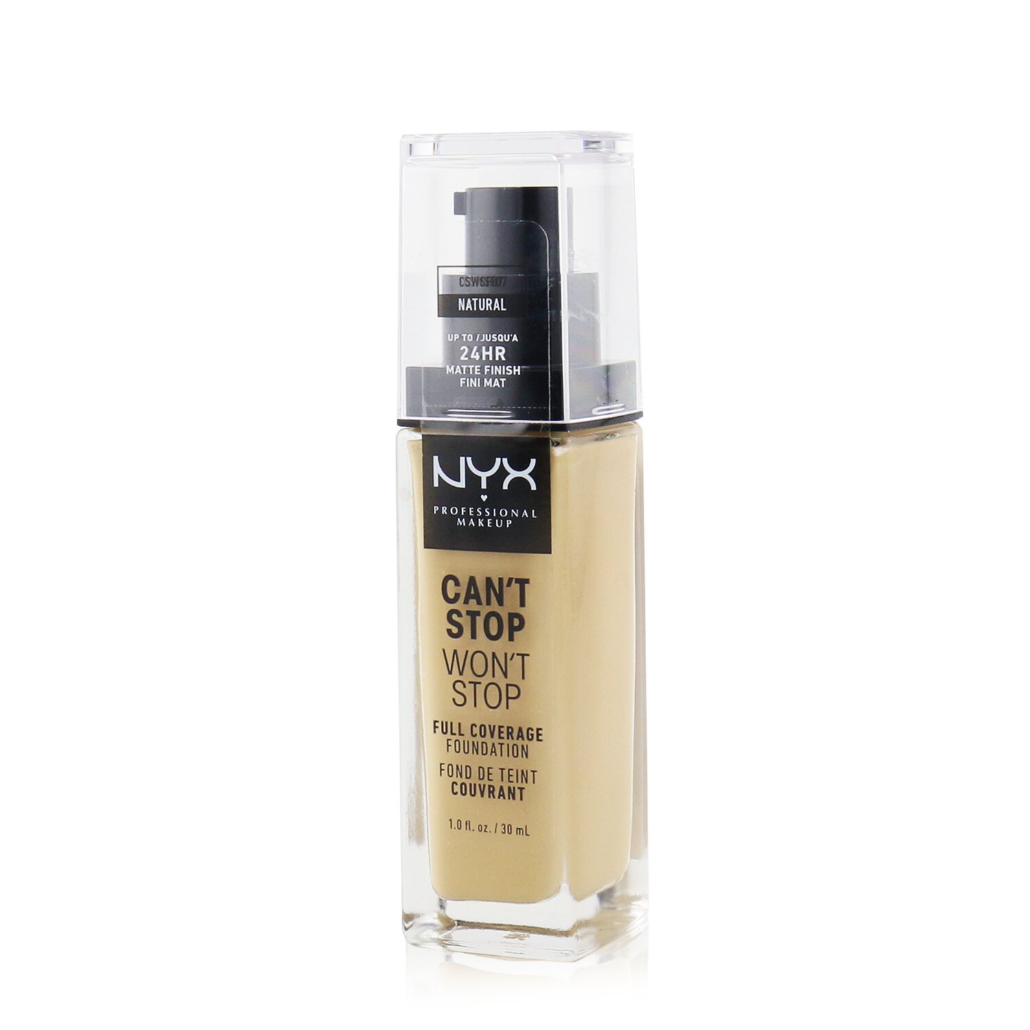 NYX Can't Stop Won't Stop Full Coverage Foundation 30ml/1oz