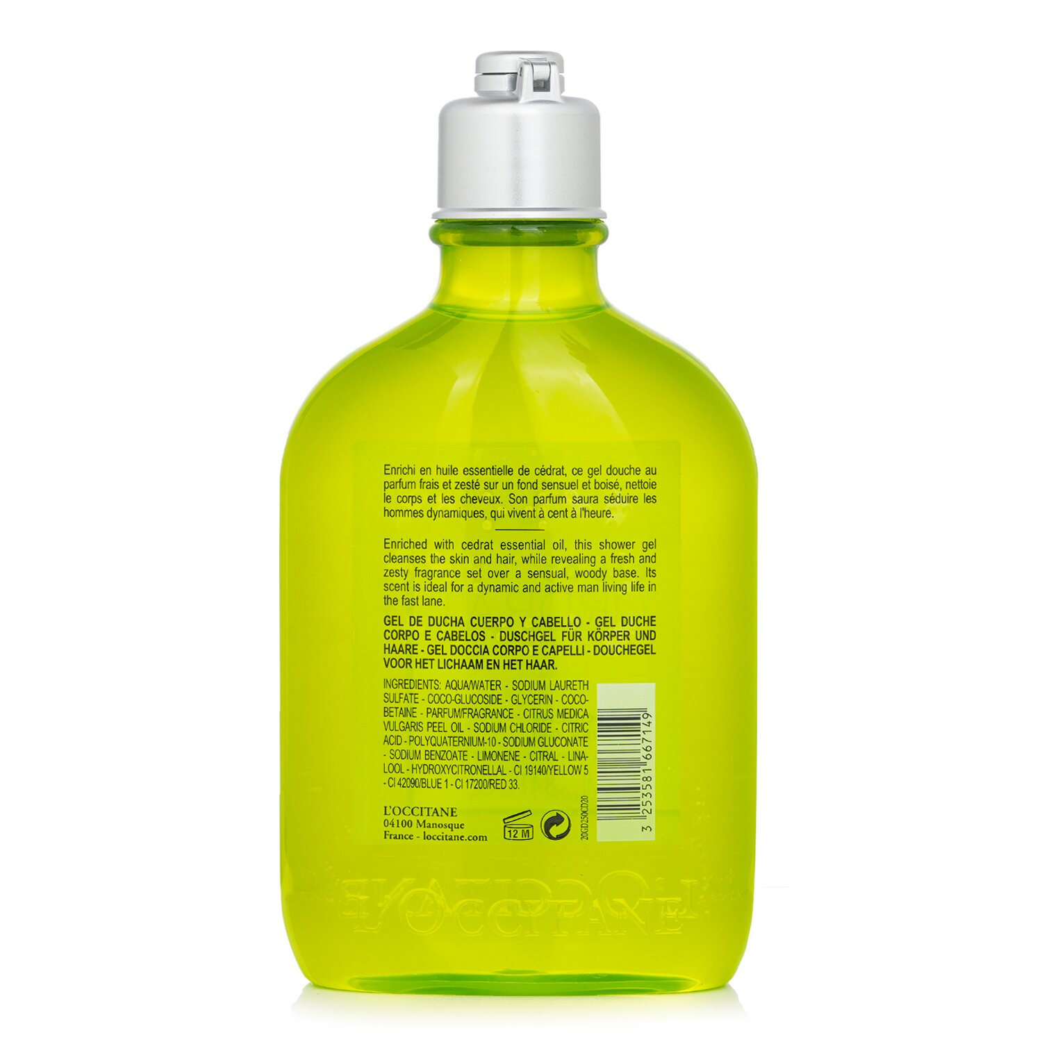 L'Occitane Eau De Cedrat Shower Gel 250ml/8.4oz