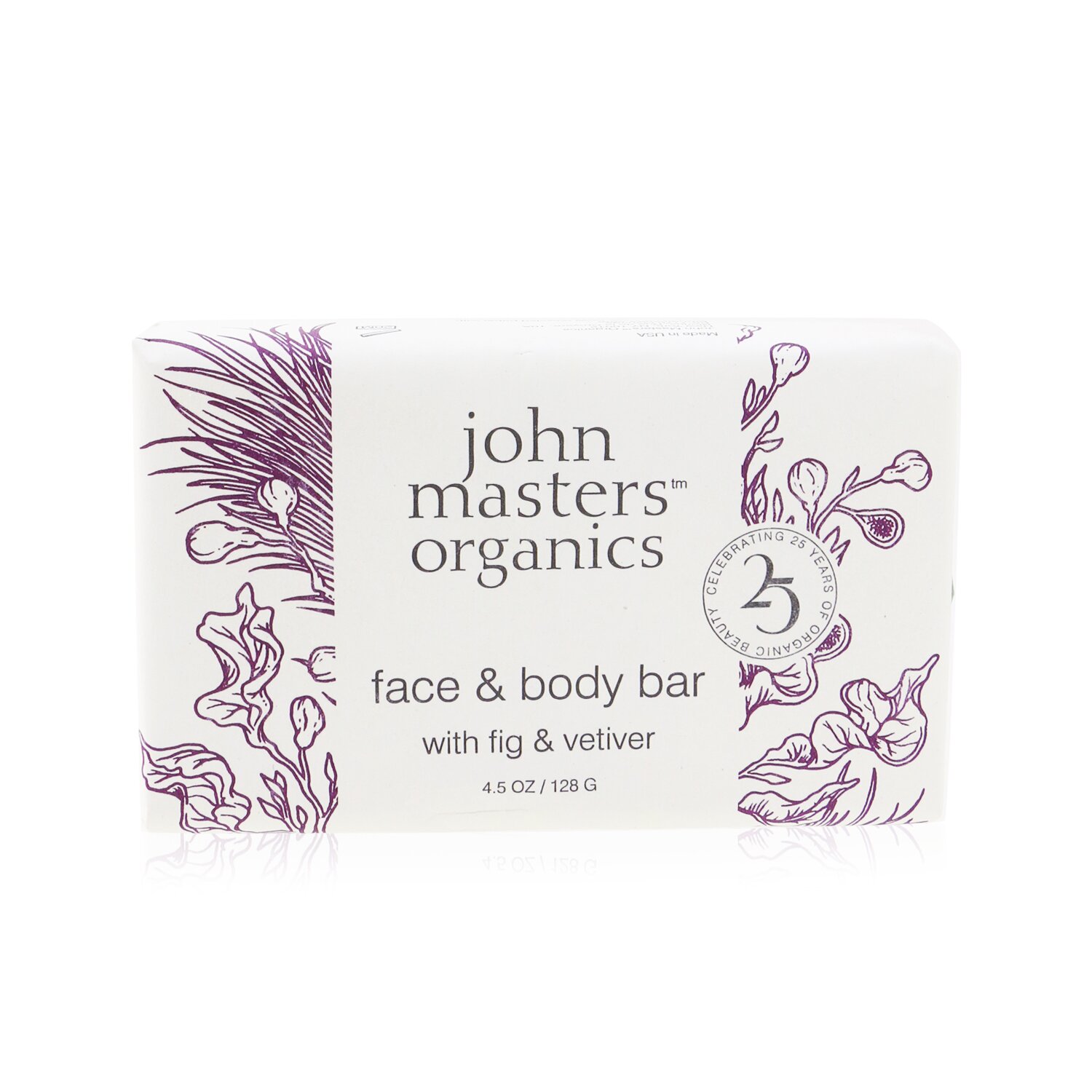 John Masters Organics Face & Body Bar With Fig & Vetiver 128g/4.5oz