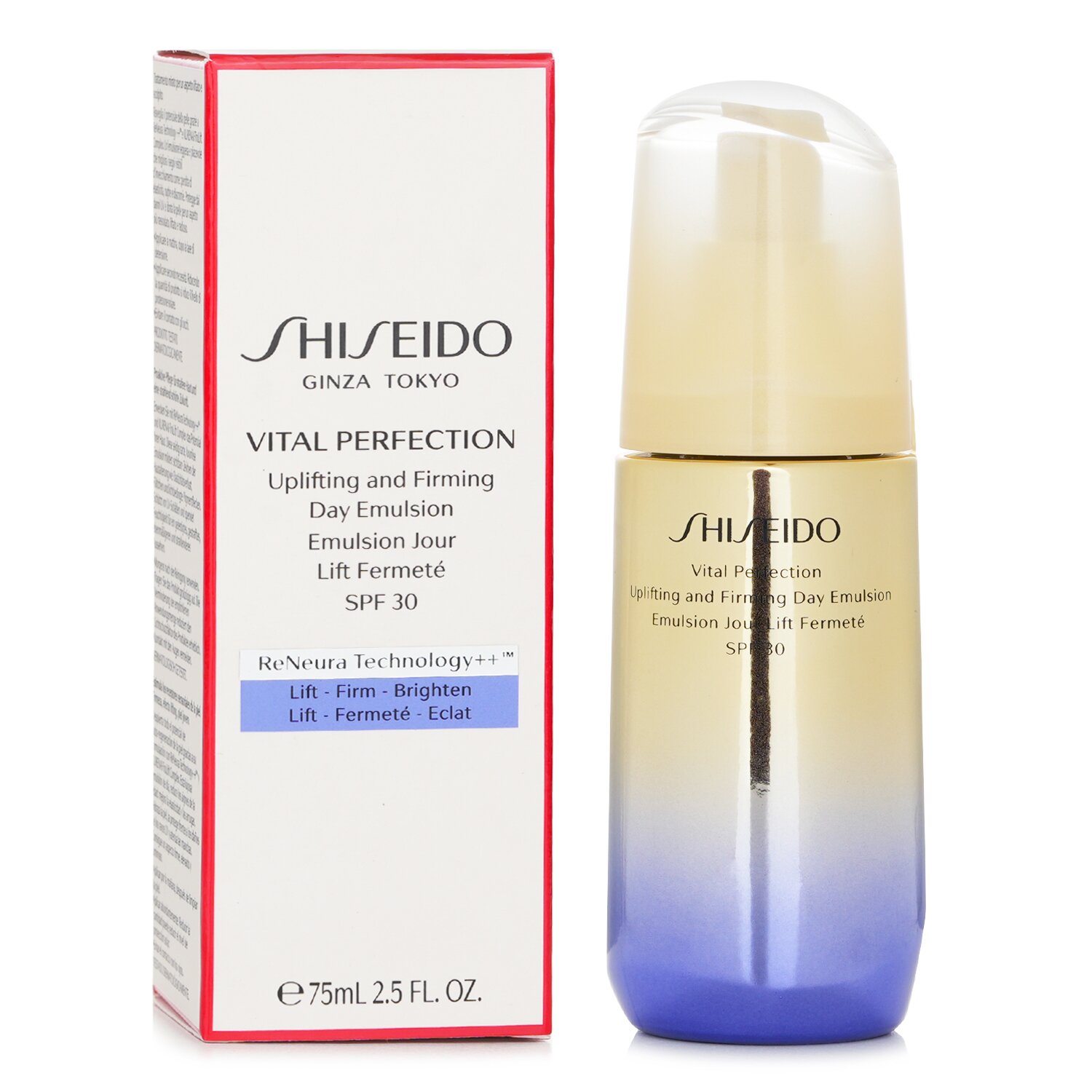 資生堂 Shiseido バイタル パーフェクション アップリフト & ファーミング デイ エムルション SPF 30 75ml/2.5oz