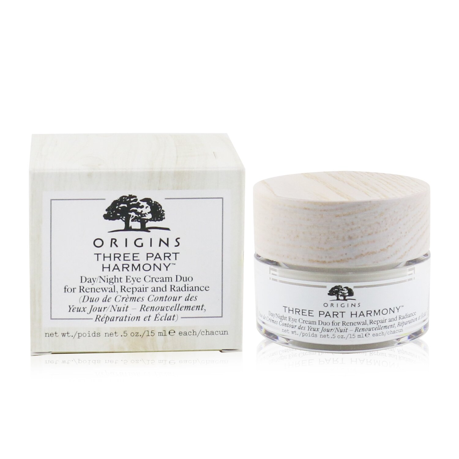 Origins Three Part Harmony Day/Night Eye Cream Duo For Renewal, Repair & Radiance 30ml/1oz