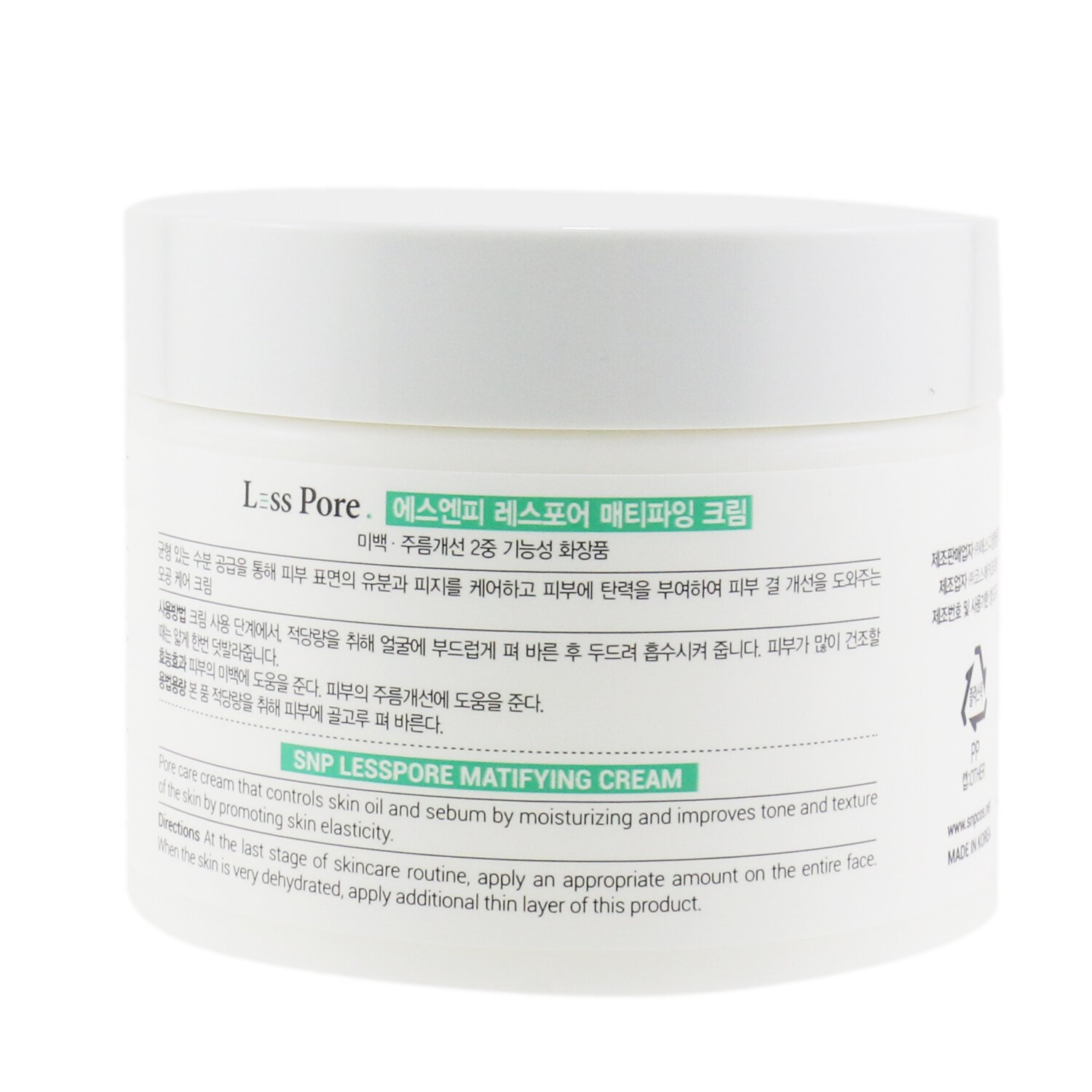 SNP SNP Less Pore Crema Matificante (Fecha Vto. 12/2020) 90ml/3.04oz