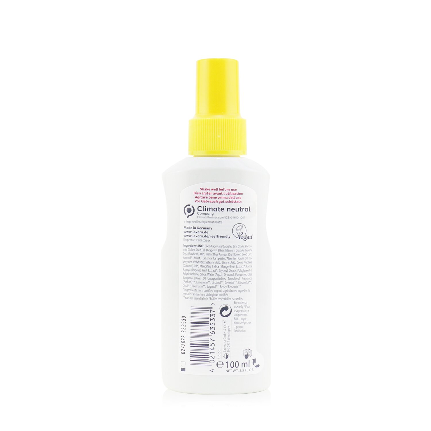 Lavera Sensitive Sun Spray SPF 30 - Minteral Protection 100ml/3.5oz