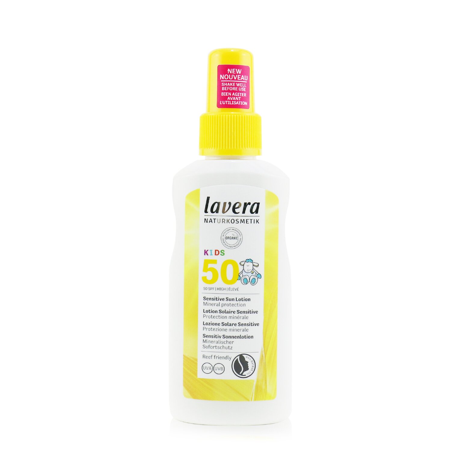 Lavera Sensitive Sun Lotion For Kids SPF 50 - Mineral Protection 100ml/3.5oz