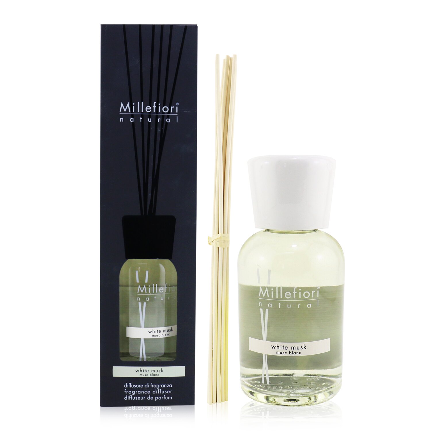 Millefiori معطر جو طبيعي - المسك الأبيض / موشيو بيانكو 500ml/16.9oz