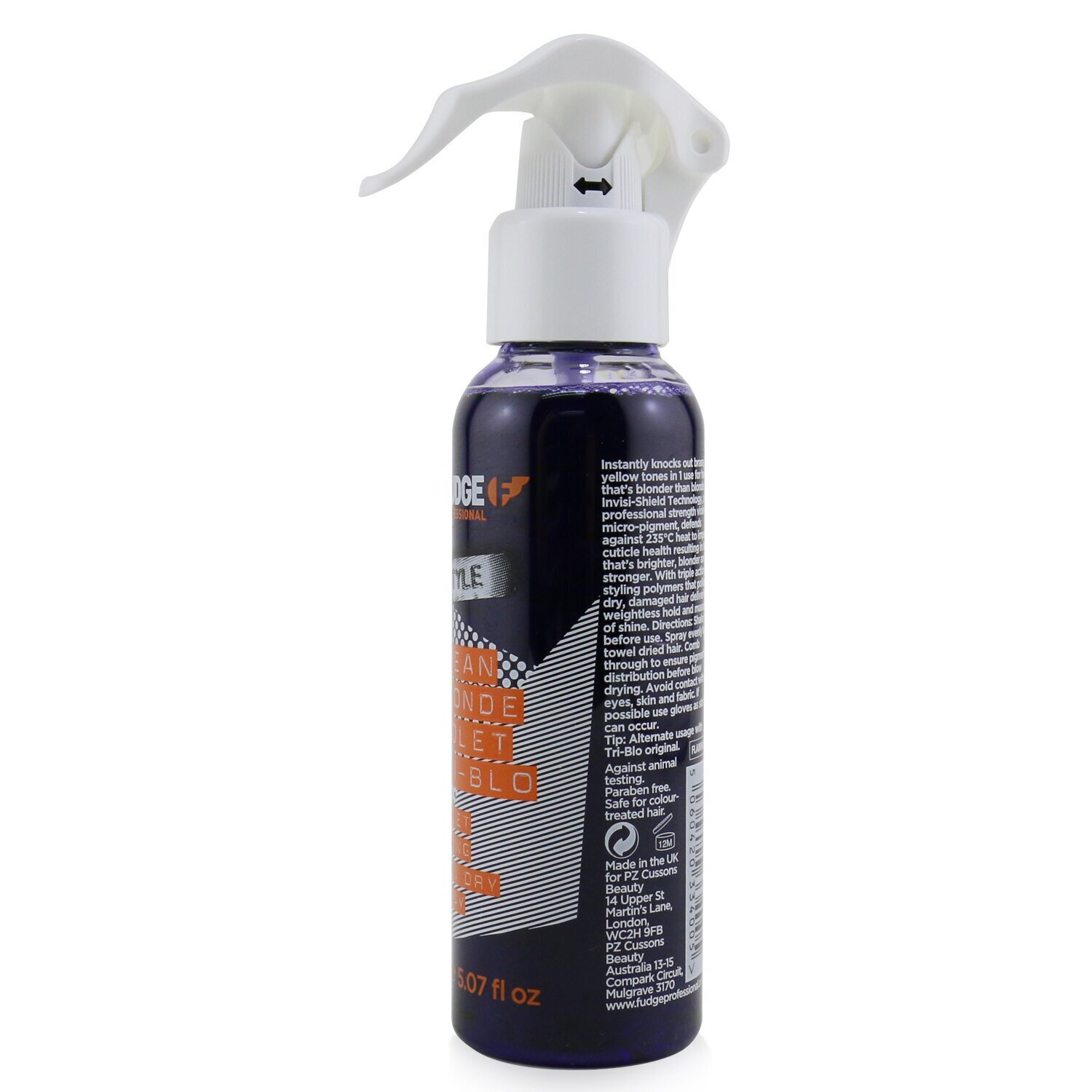 Fudge Style Clean Blonde Violet Tri-Blo (Violet Toning Blow Dry Spray) 150ml/5.07oz