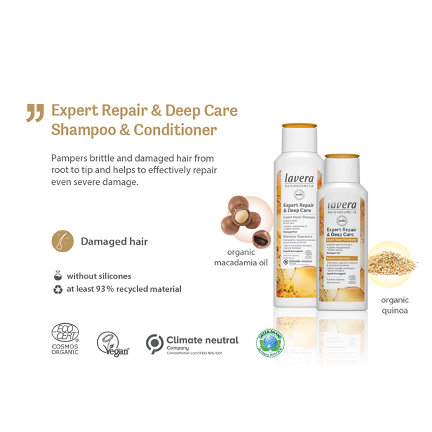 Lavera Expert Repair & Deep Care Expert Repair Conditioner (Damaged Hair) 200ml/7oz