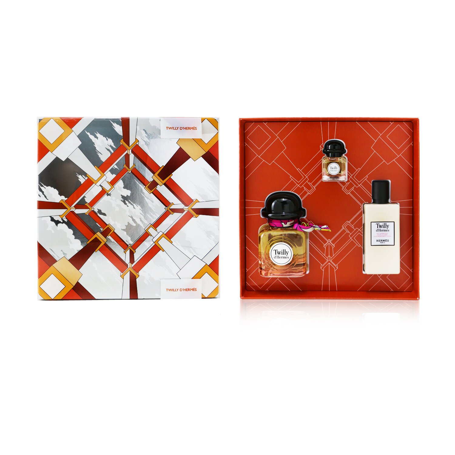 Hermes Twilly D'Hermes Coffret: Eau De Parfum Spray 85ml +Eau De Parfum 7.5ml + Body Lotion 80ml 3pcs