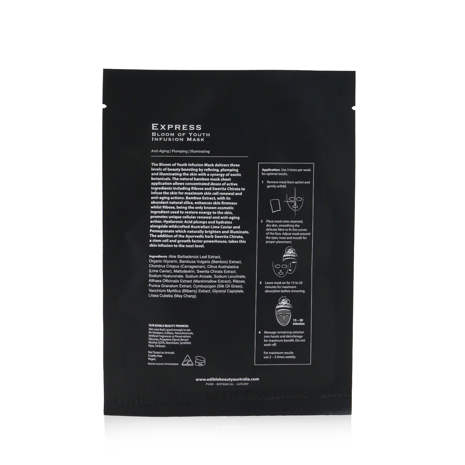 Edible Beauty Express Bloom青春導入面膜 5sheets