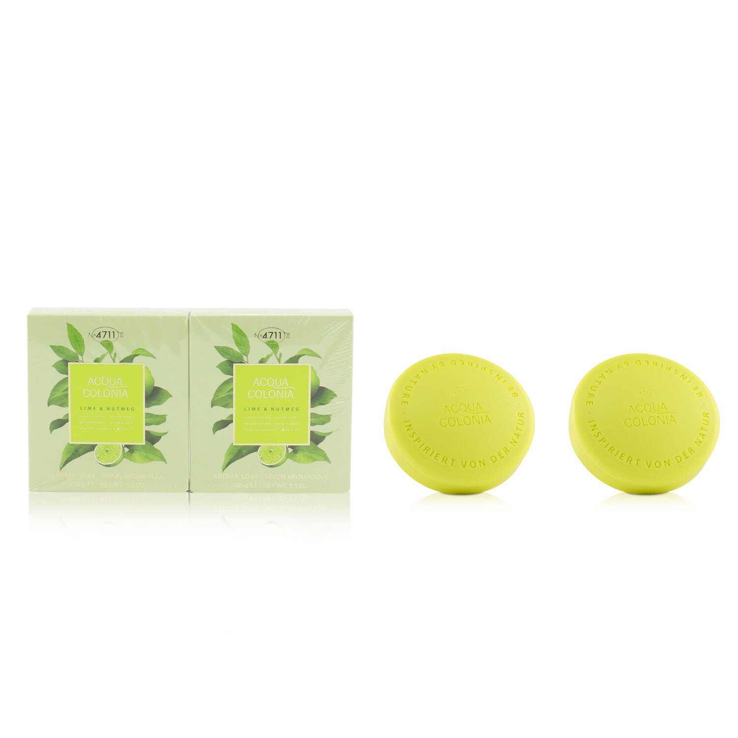 4711 Acqua Colonia Lime & Nutmeg Aroma Soap Duo 2x100g/3.5oz