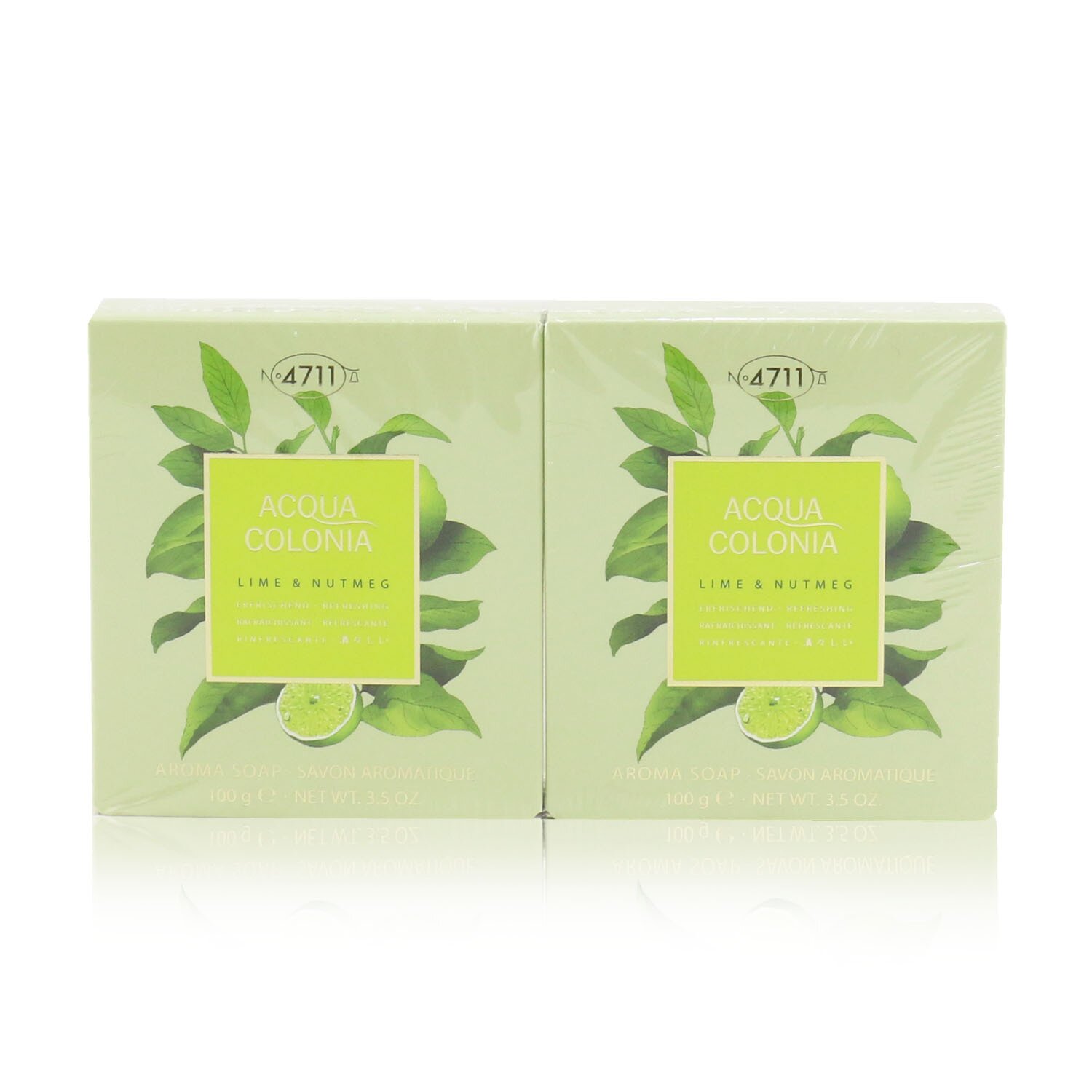 4711 Acqua Colonia Lime & Nutmeg Aroma Soap Duo 2x100g/3.5oz