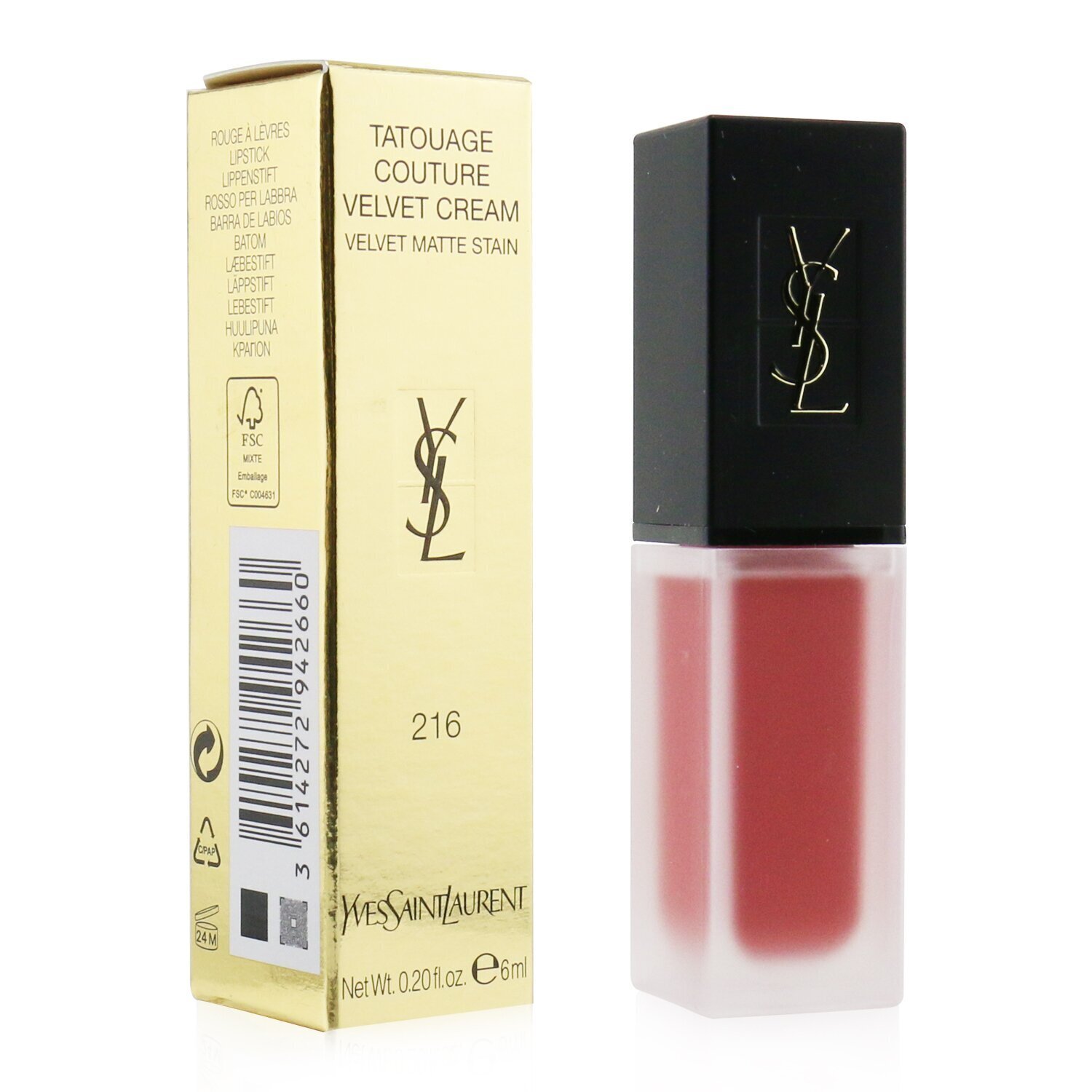 Yves Saint Laurent Tatouage Couture Velvet Cream Velvet Matte Stain 6ml/0.2oz