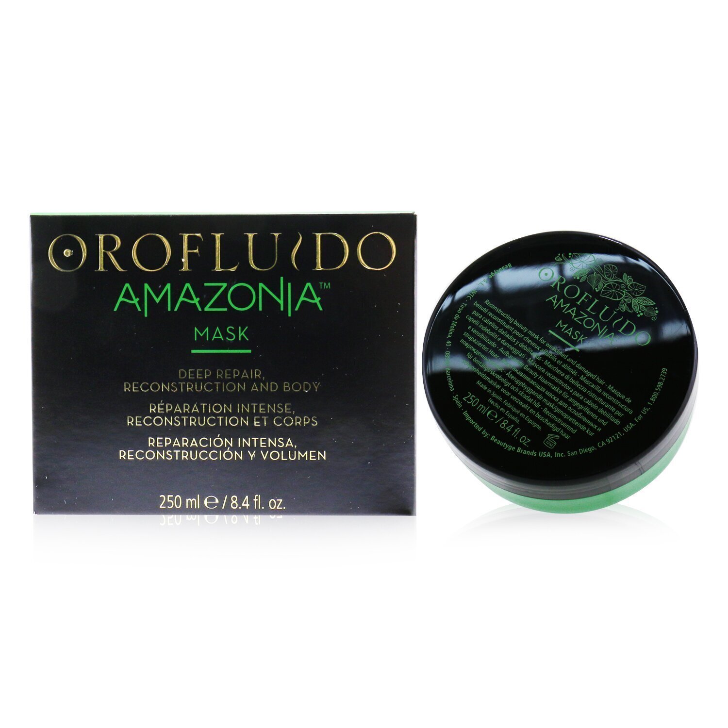 Orofluido Amazonia Mascarilla de Belleza Resconstructora (Para Cabello Débil y Dañado) 250ml/8.4oz