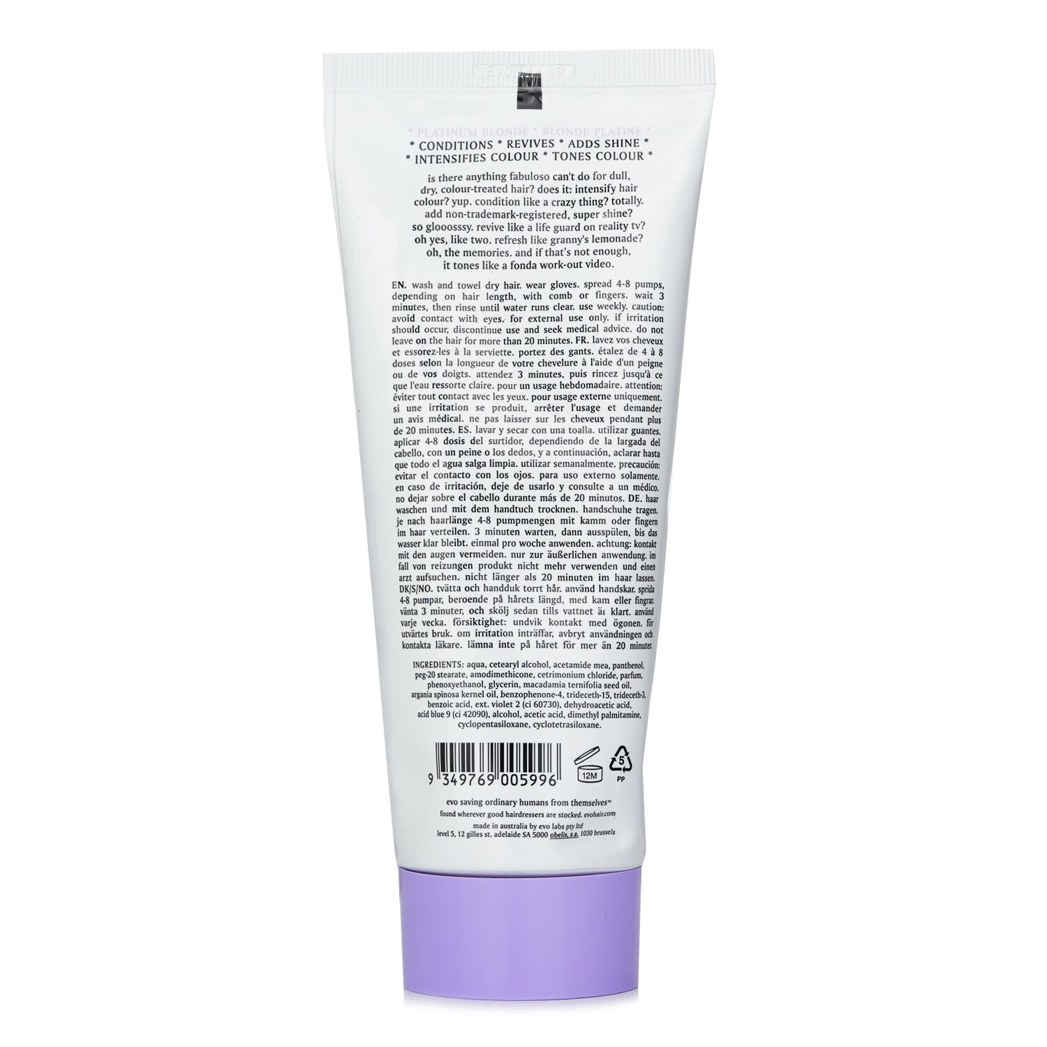 Evo Fabuloso Colour Intensifying Conditioner 220ml/7.5oz