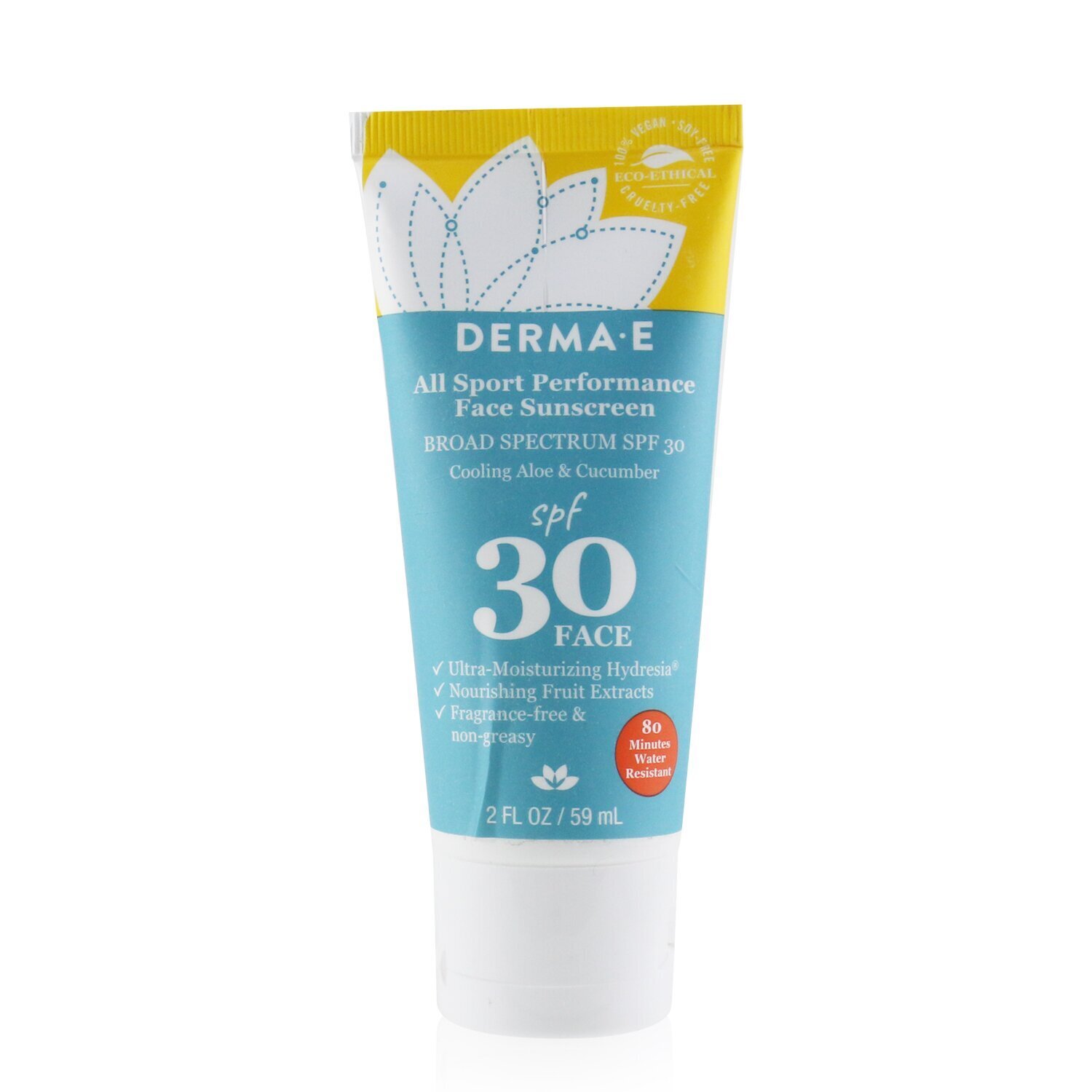 Derma E All Sport Performance Bloqueador Solar SPF 30 59ml/2oz