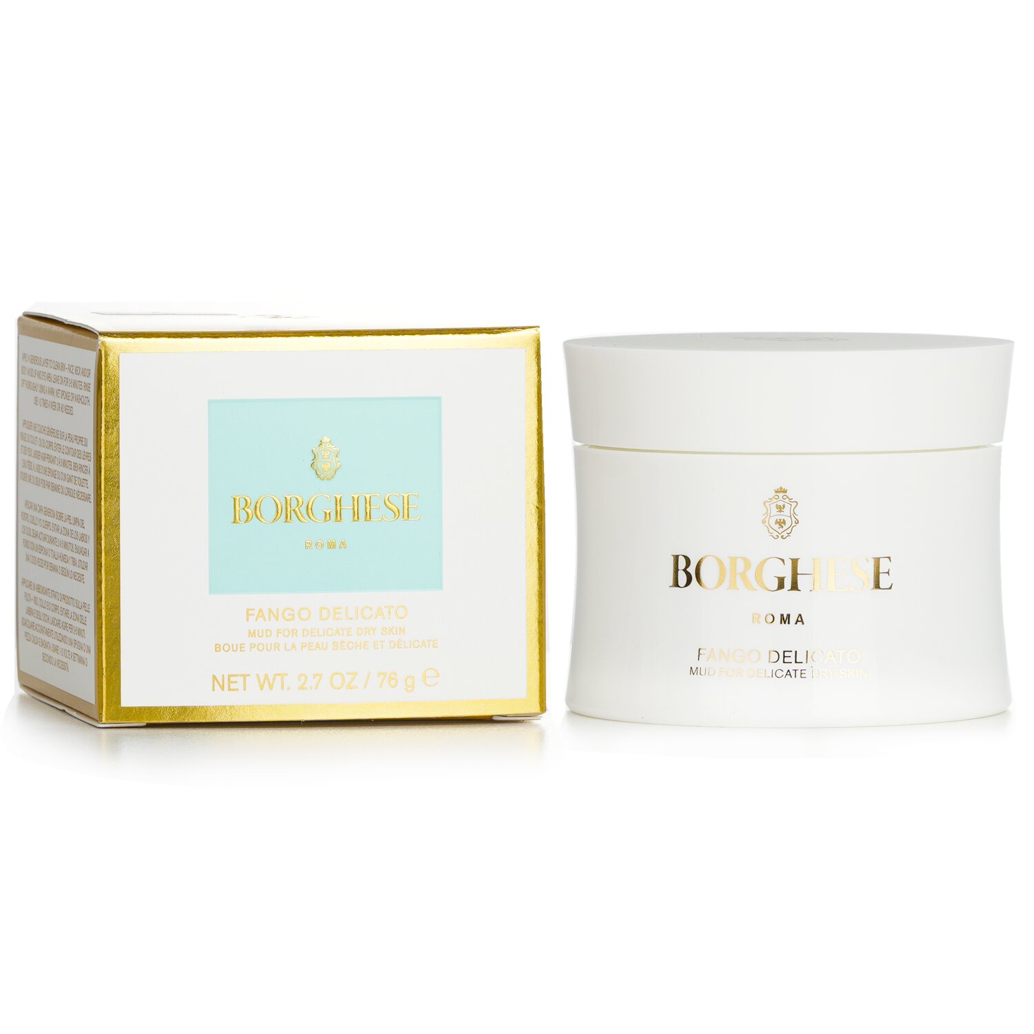 Borghese Fango Delicato Mud For Face & Body - For Delicate Dry Skin 76g/2.7oz