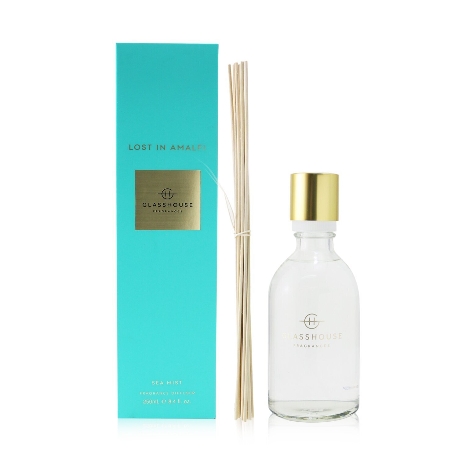 Glasshouse Difusor - Lost In Amalfi (Sea Mist) 250ml/8.4oz