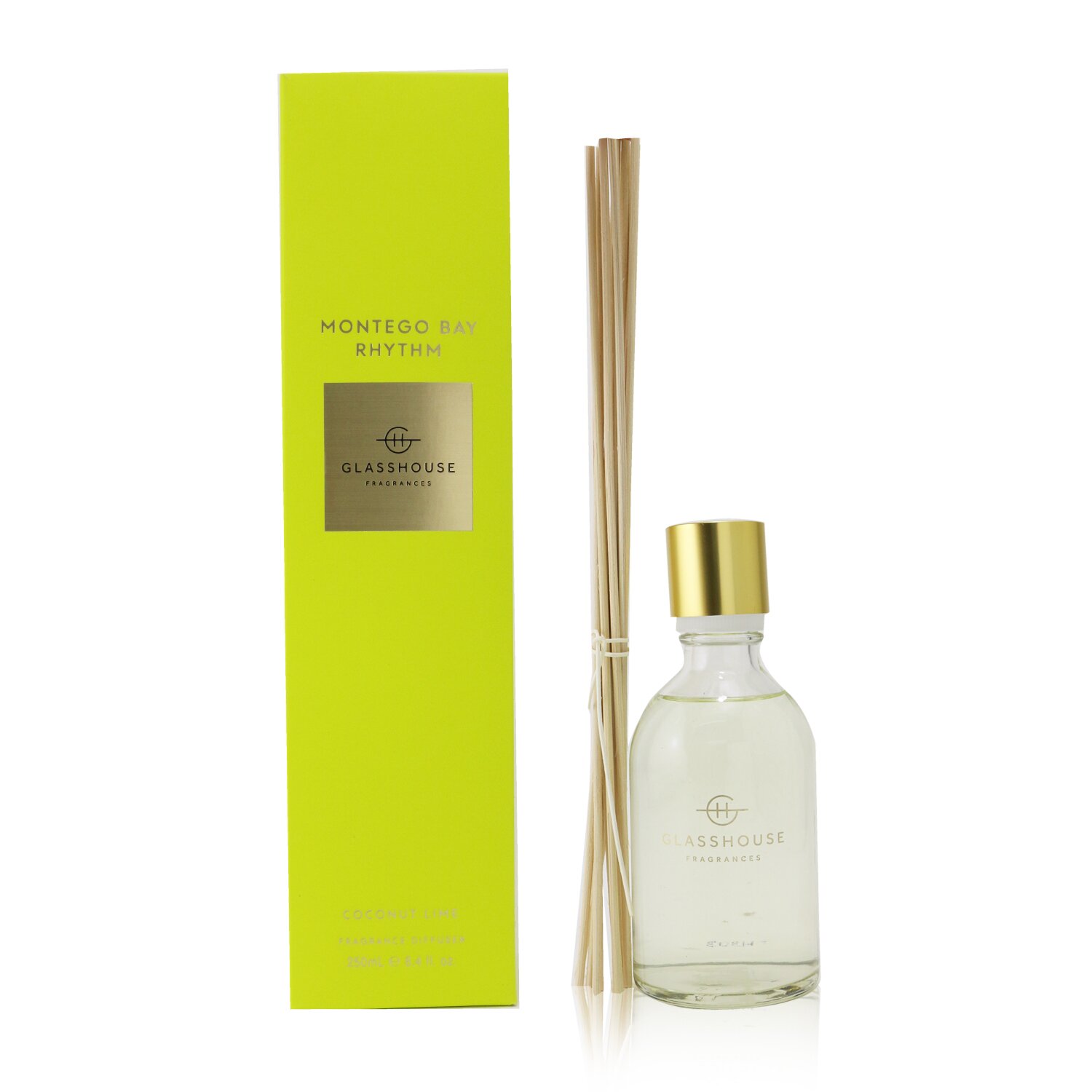 Glasshouse Diffuser - Montego Bay Rhythm (Coconut & Lime) 250ml/8.4oz